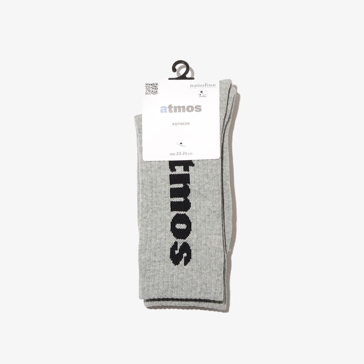 atmos JACQUARD LOGO SOCKS GRAYの画像
