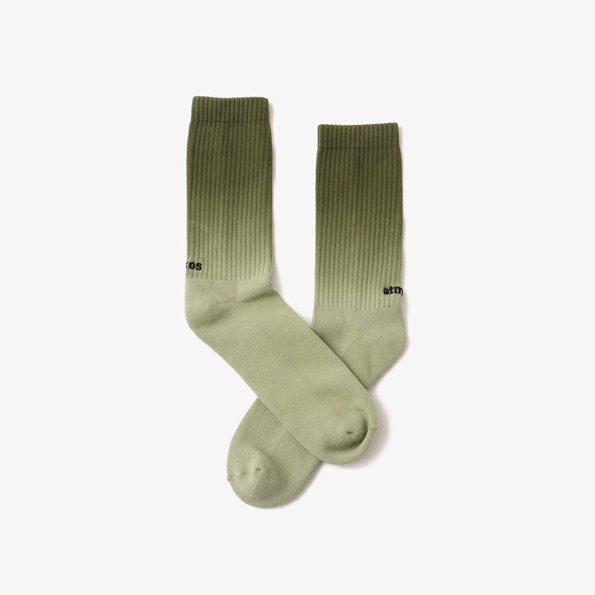 atmos GRADATION COLOR SOCKS KHAKIの画像