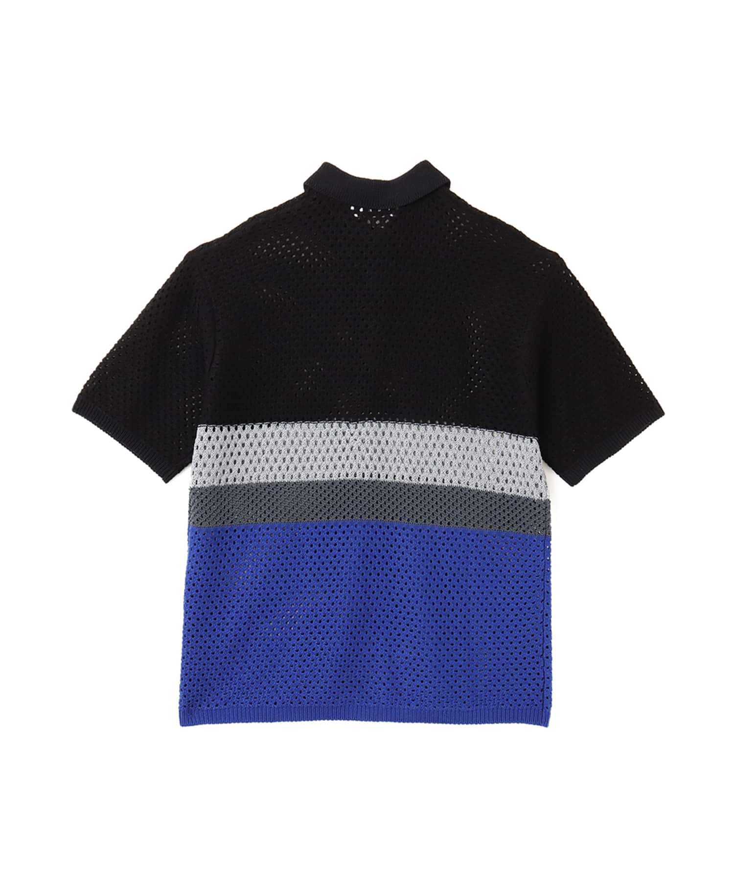 atmos Crochet Polo Sweater BLACKの画像