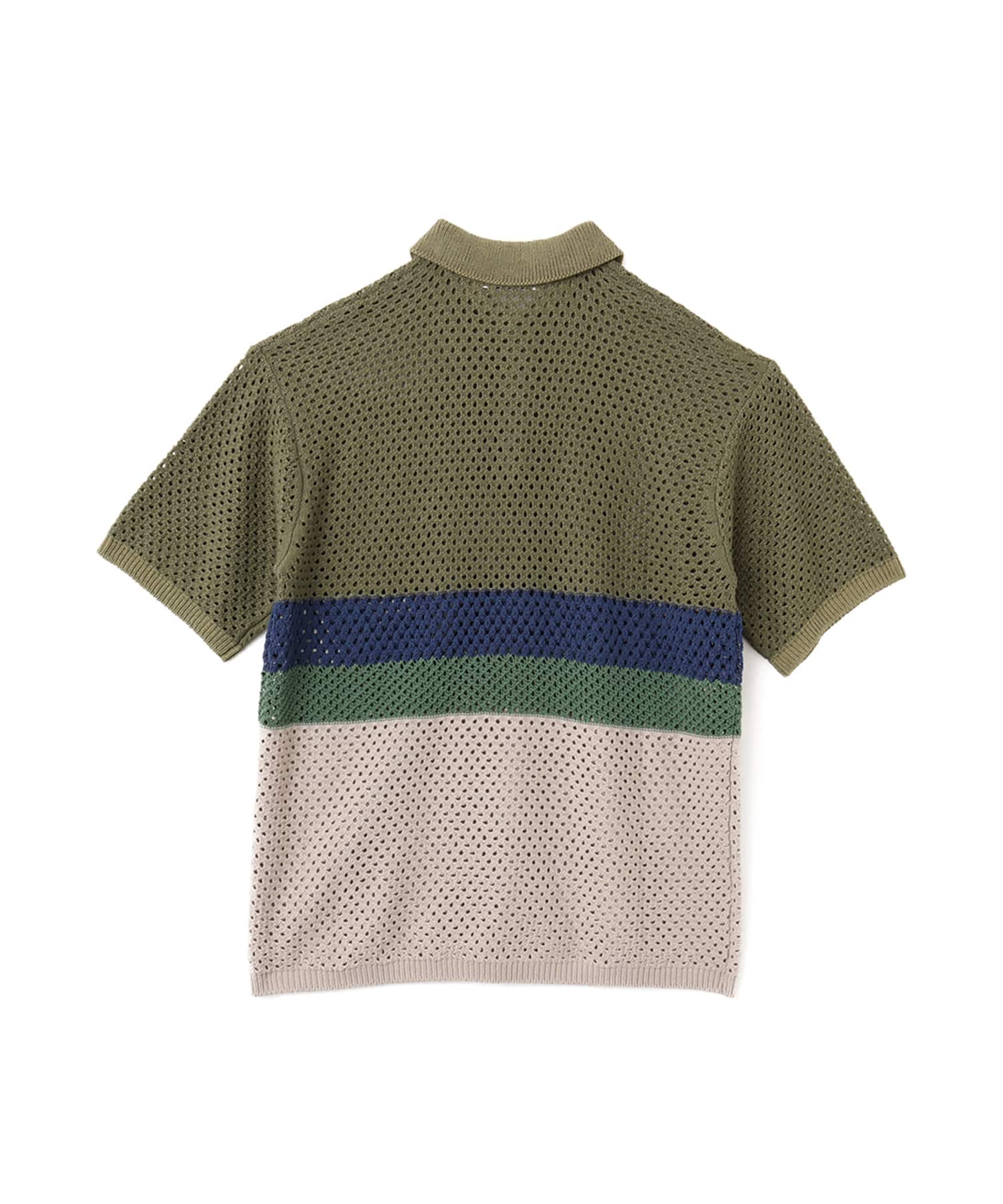 atmos Crochet Polo Sweater GREENの画像