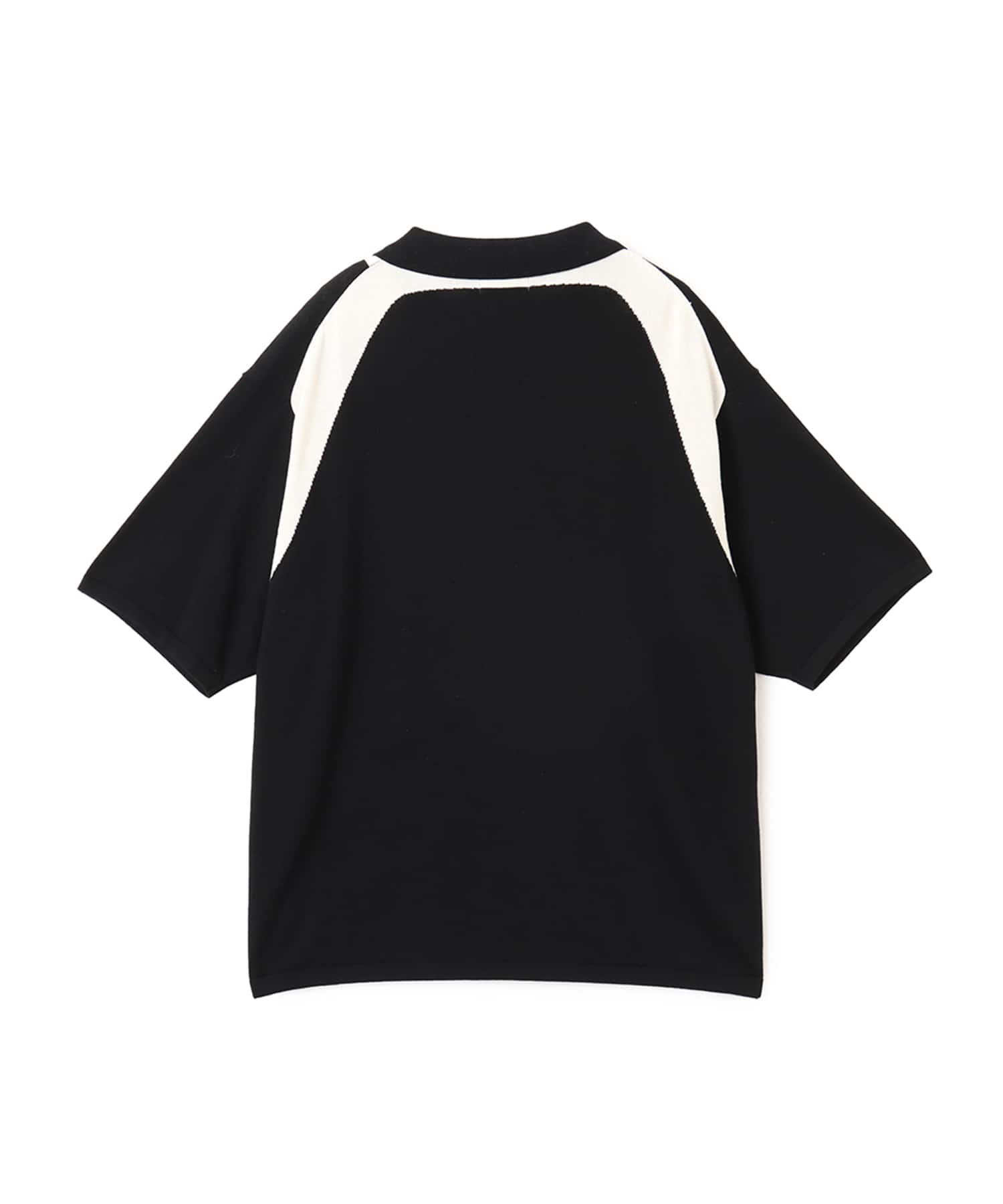 atmos Knit Polo Shirt BLACKの画像