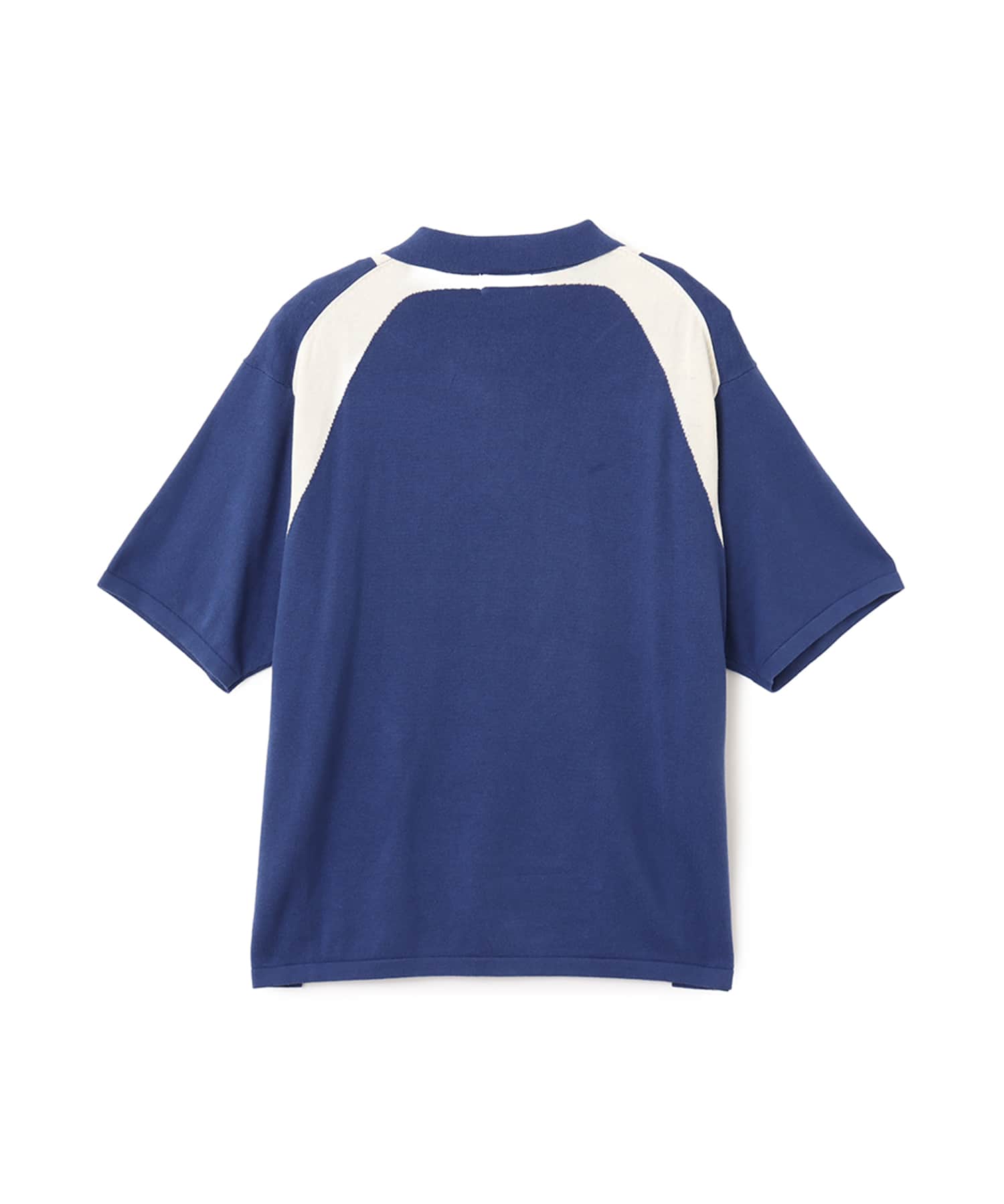 atmos Knit Polo Shirt NAVYの画像
