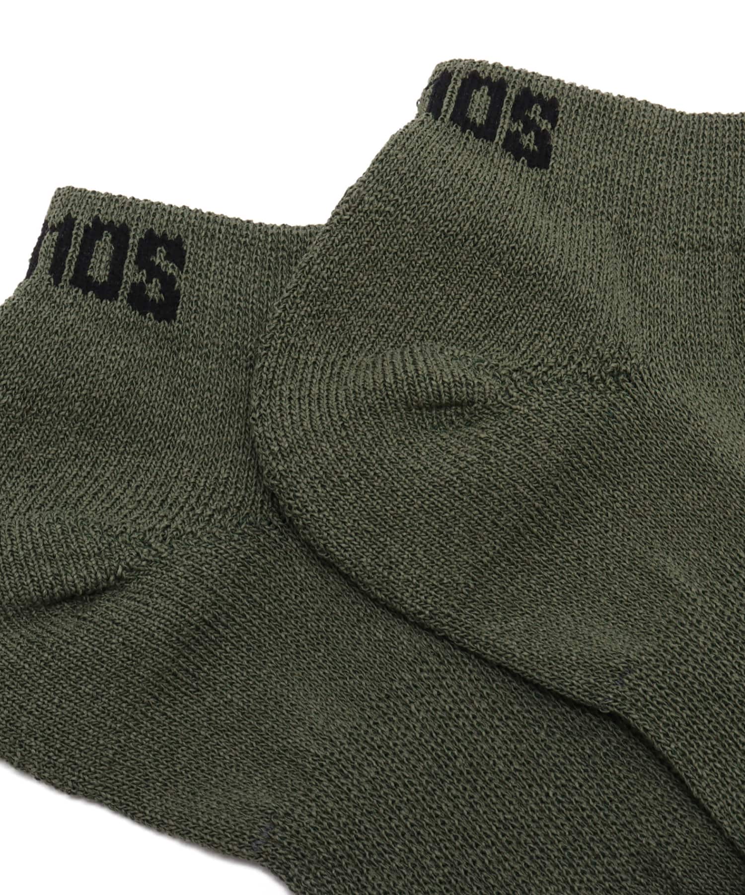 atmos Paper Yarn Ankle Socks KHAKIの画像