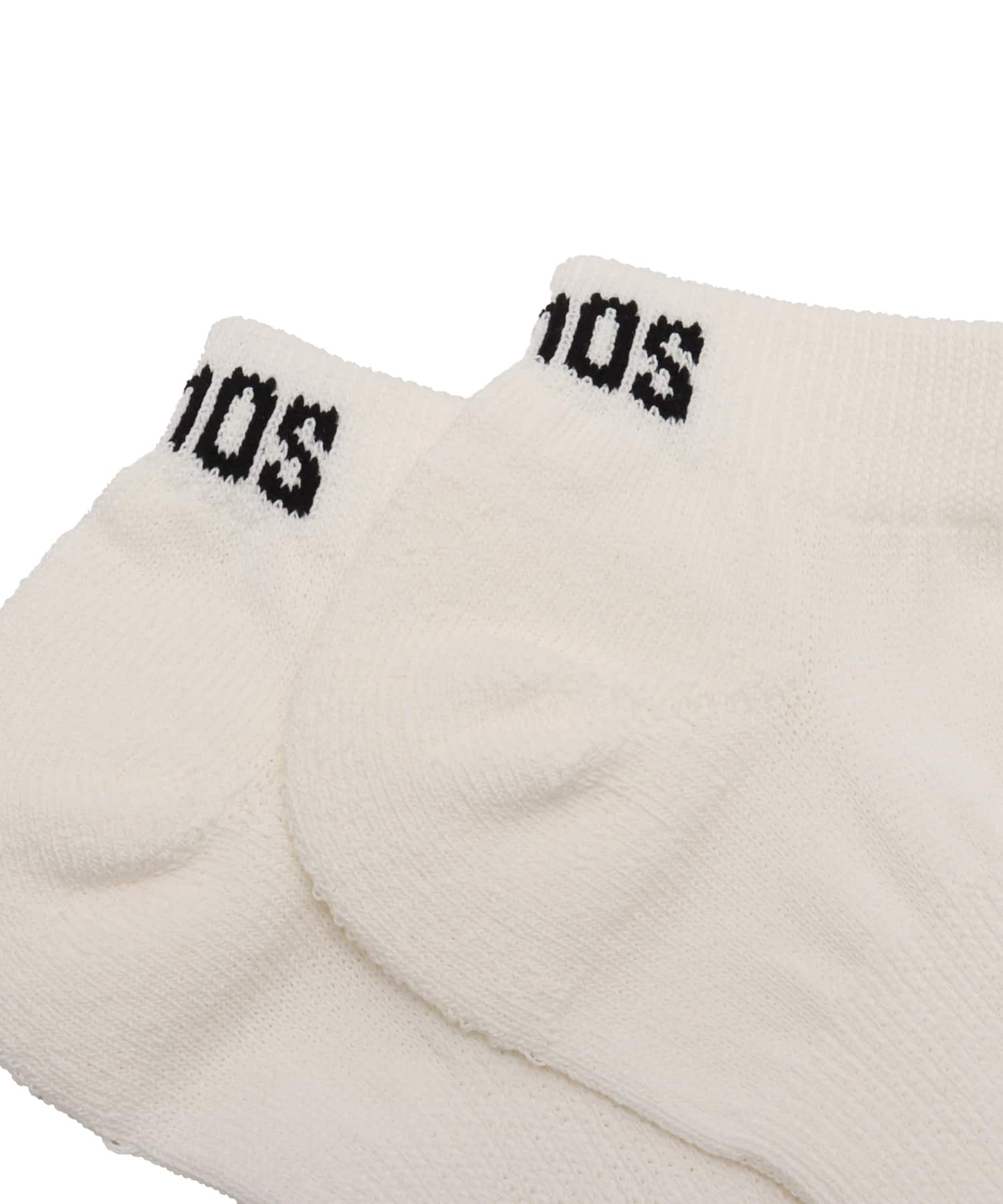 atmos Paper Yarn Ankle Socks WHITEの画像