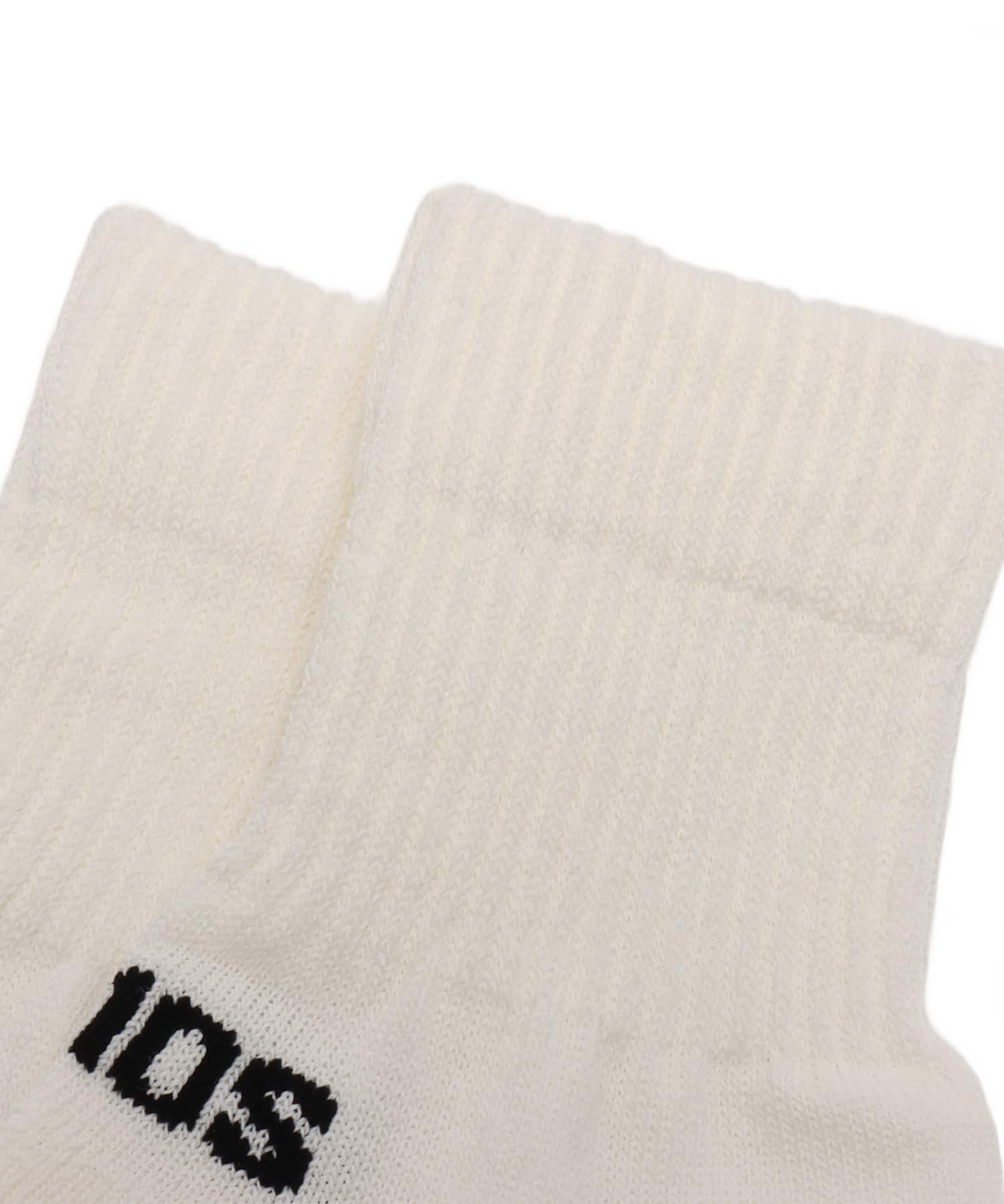 atmos Paper Yarn Quarter Length Socks WHITEの画像