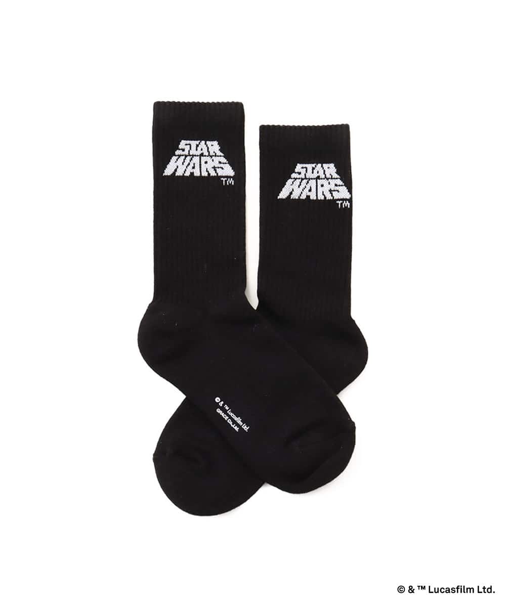 atmos [STAR WARS] Logo Socks BLACKの画像