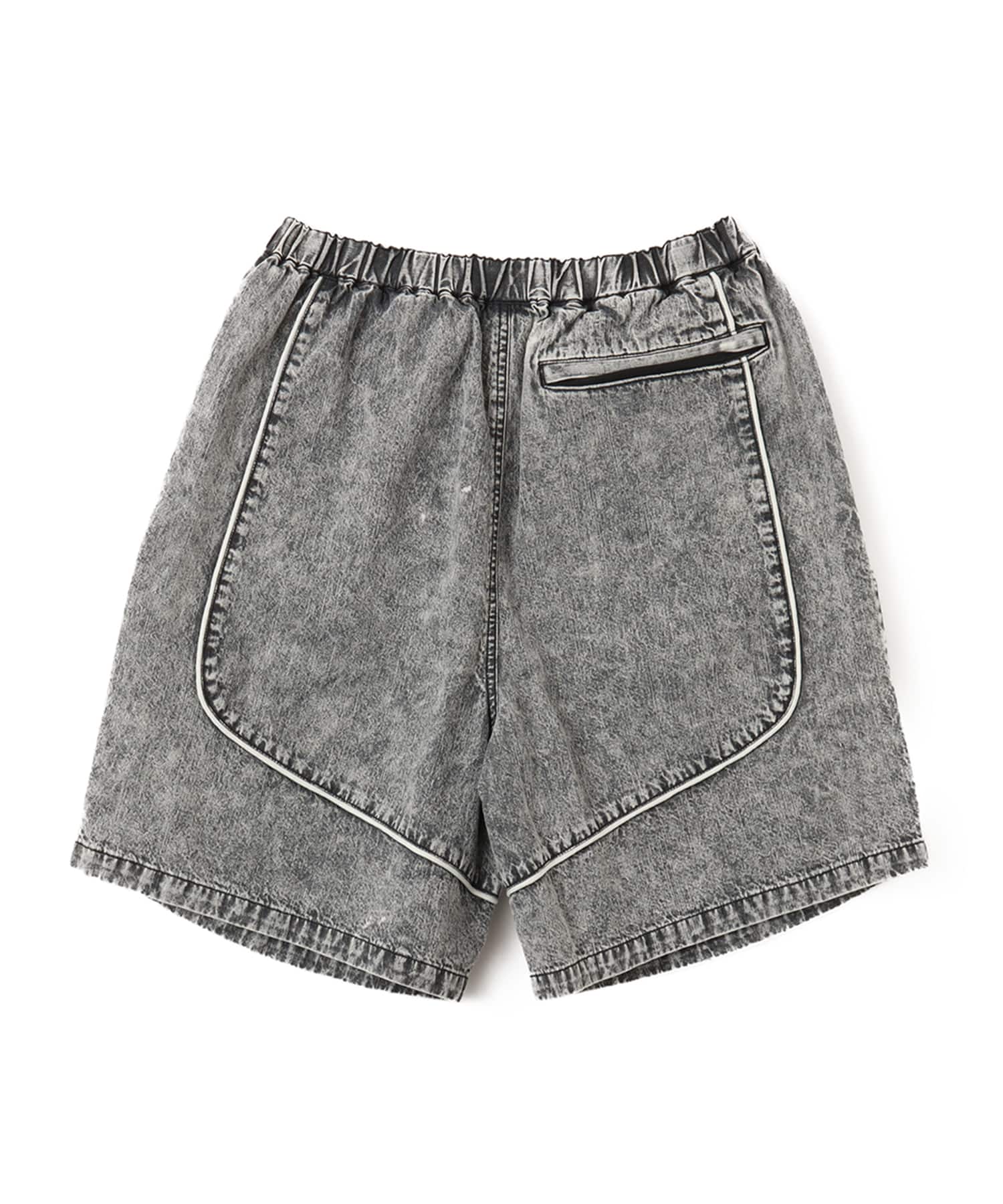 atmos Piping Line Denim Shorts BLACKの画像