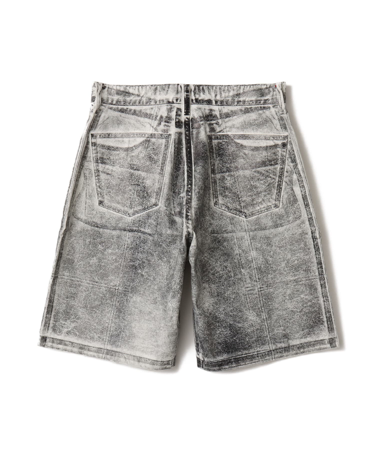 atmos Foil Print Denim Shorts BLACKの画像