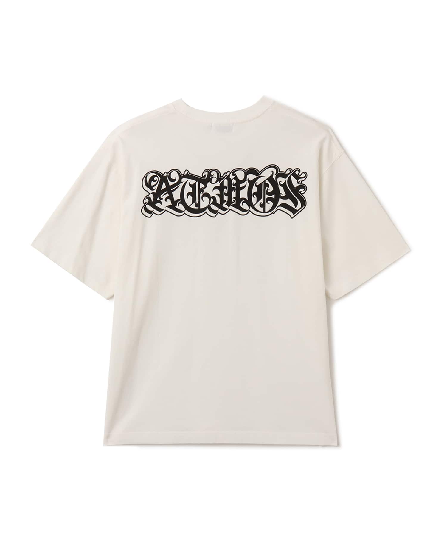atmos New Old English Logo T-Shirt WHITEの画像