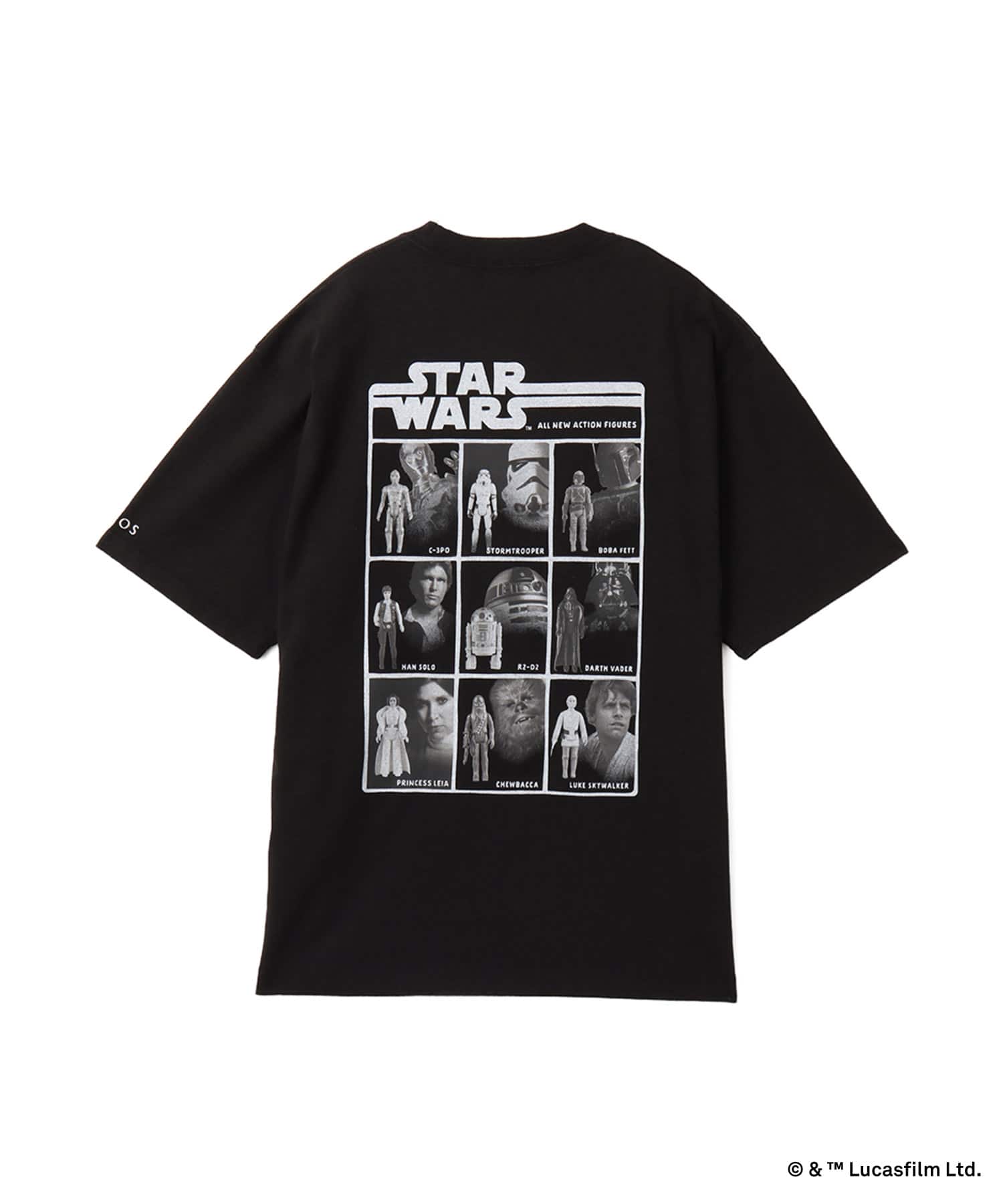 atmos [STAR WARS] FIGURES T-shirts BLACKの画像
