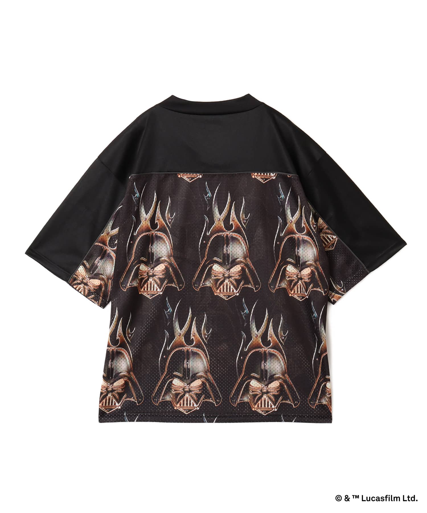 atmos [STAR WARS] Football Shirt BLACKの画像