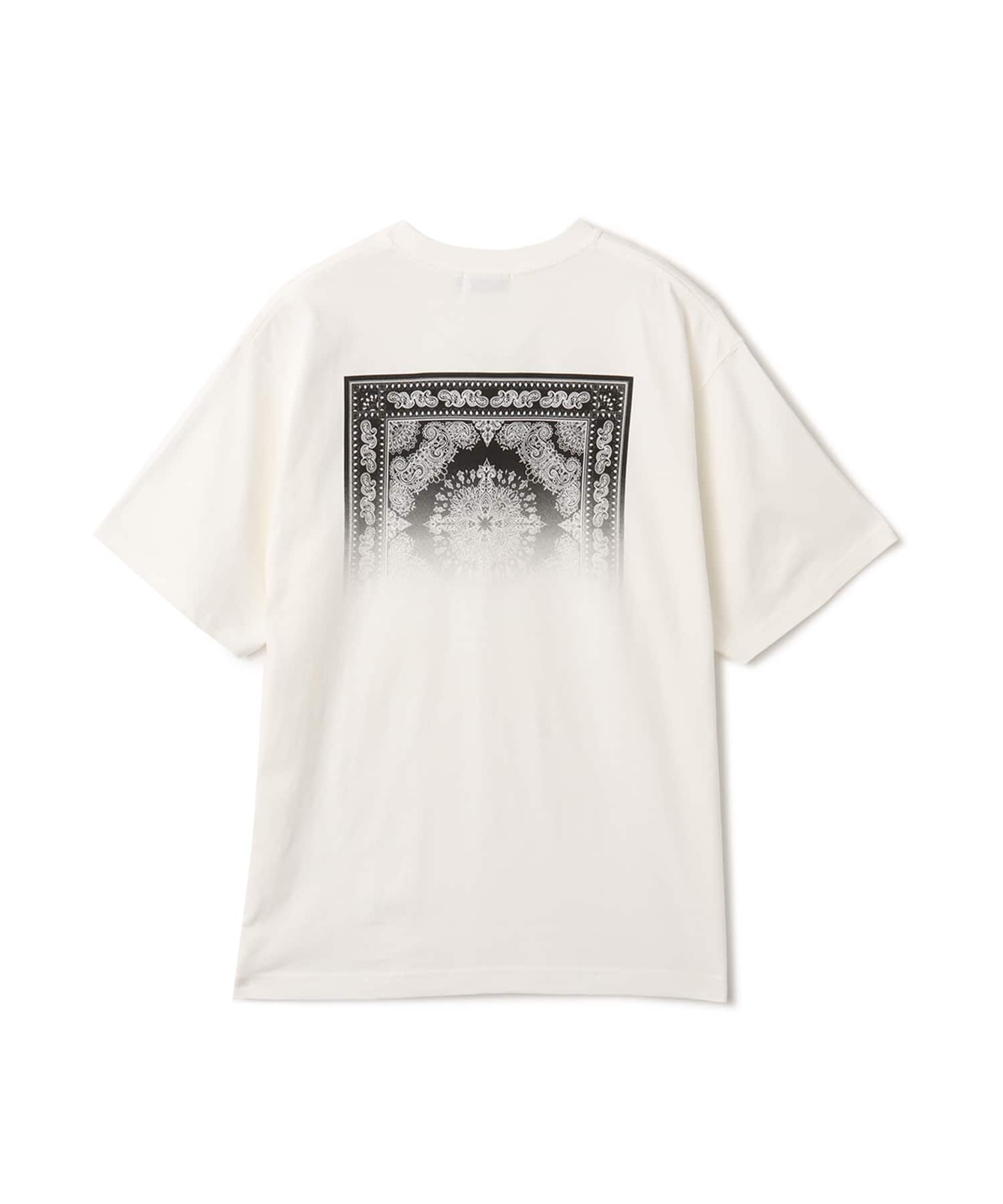 atmos Bandana Print T-shirt WHITEの画像