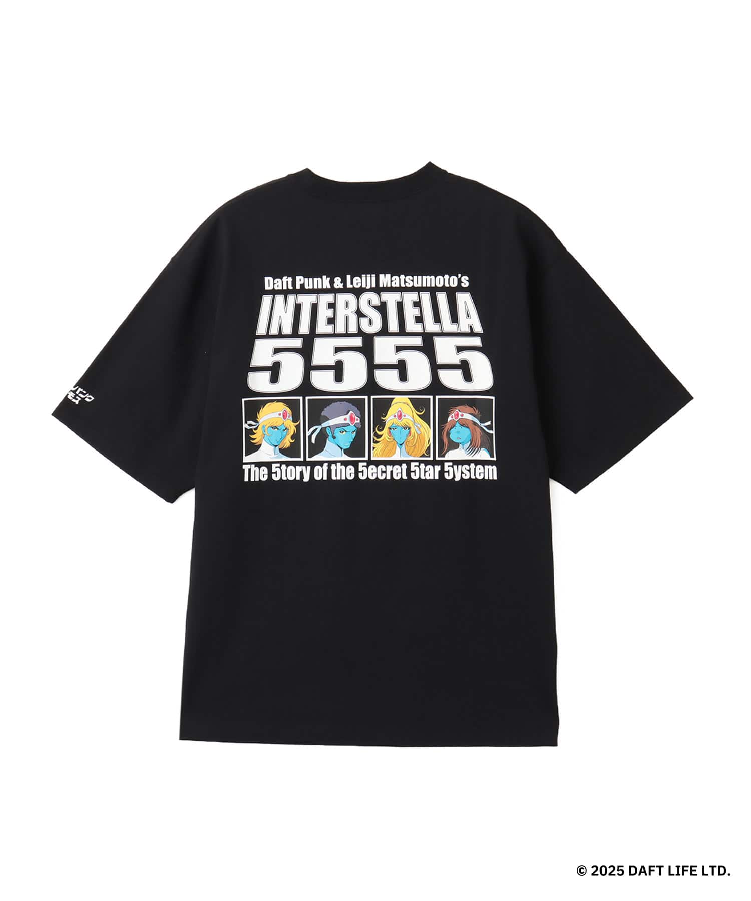 atmos x Daft Punk INTERSTELLA 5555 T-shirt BLACKの画像