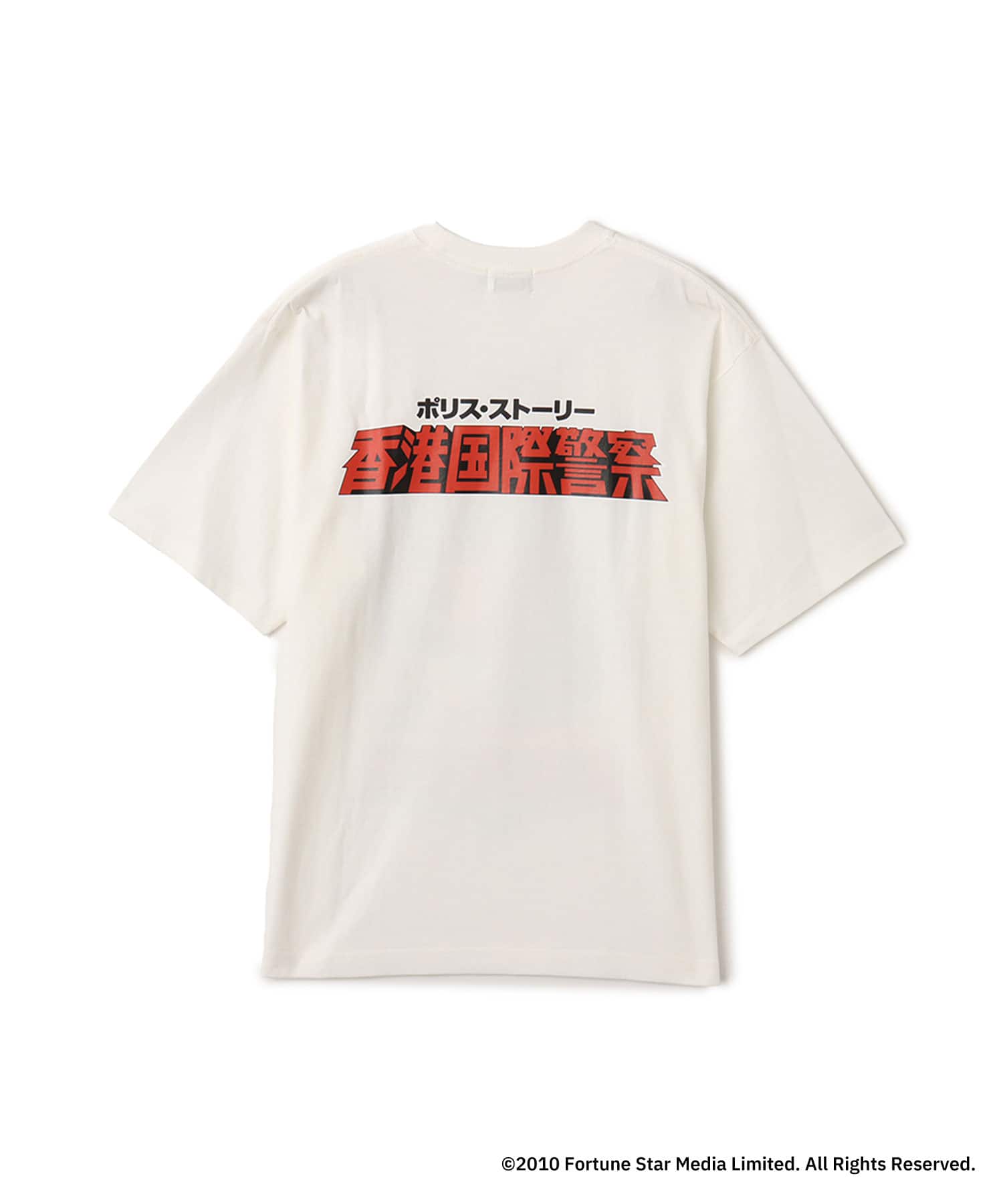 POLICE STORY x atmos Poster T-shirt WHITEの画像