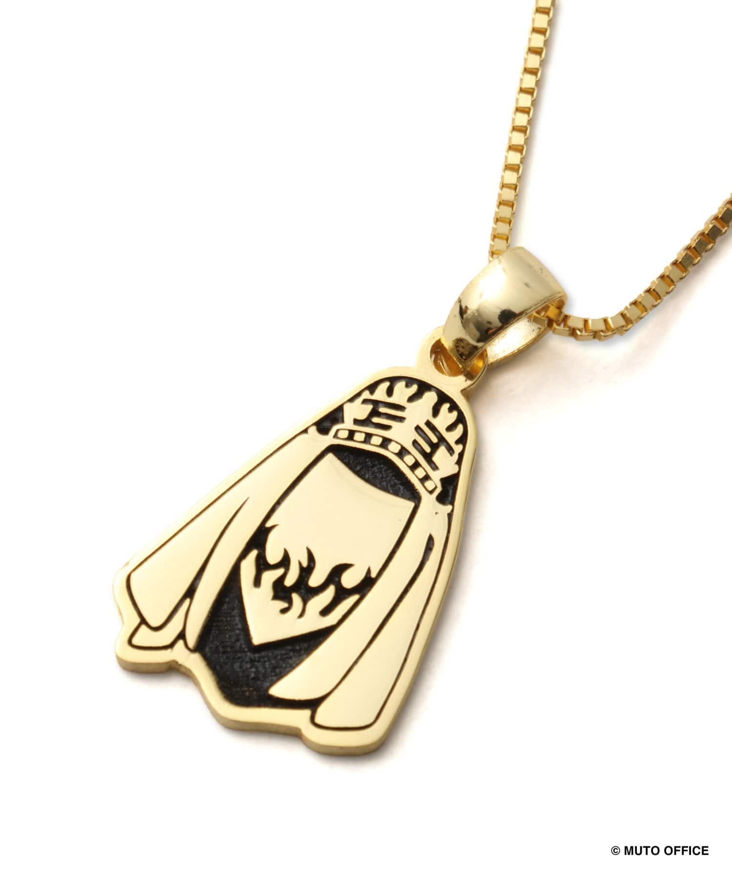 GREAT MUTA x ぱくちーひとみ 頭巾ネックレス GOLDの画像