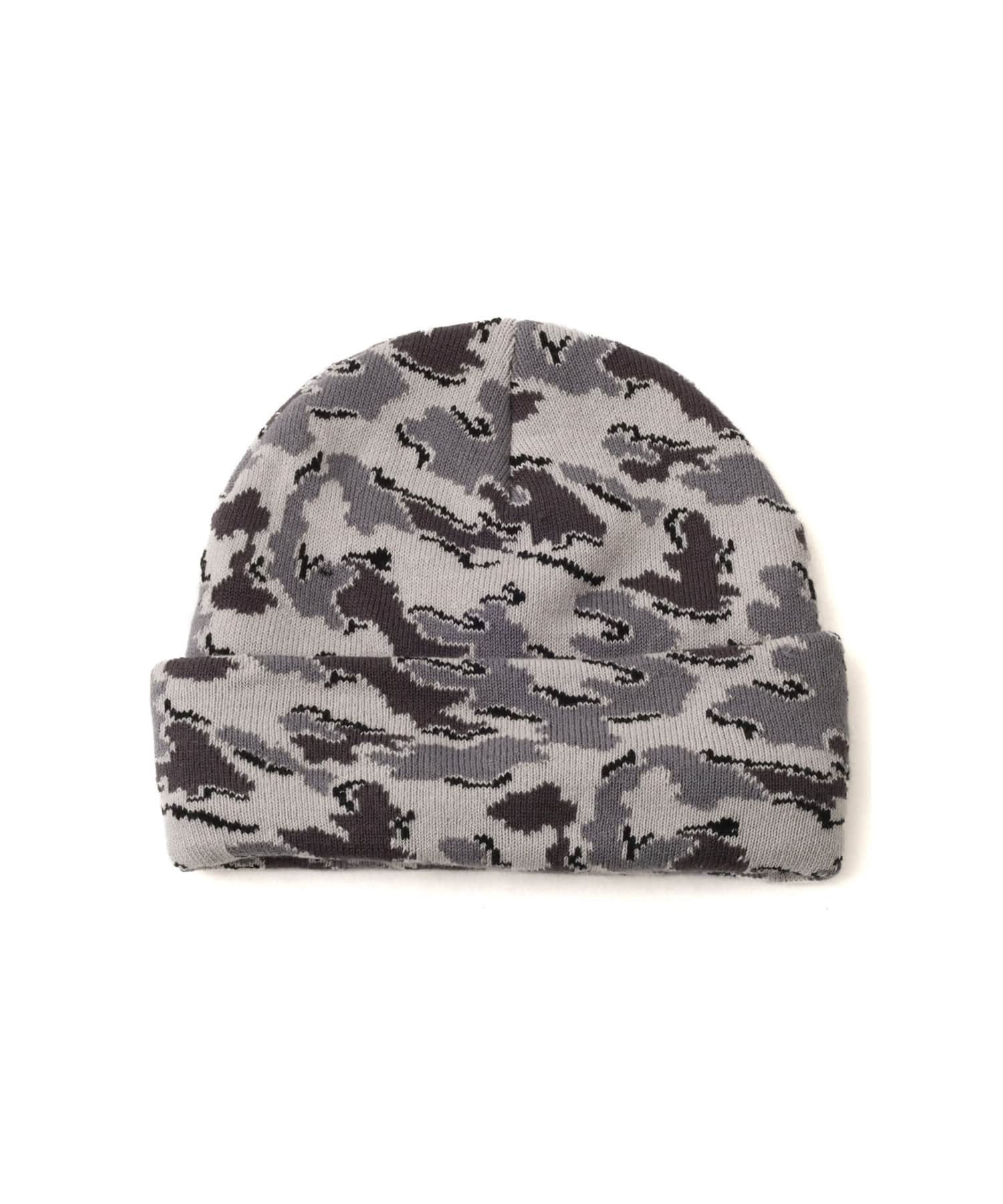 atmos Embroidery Patch Beanie CAMOUFLAGE GRAYの画像