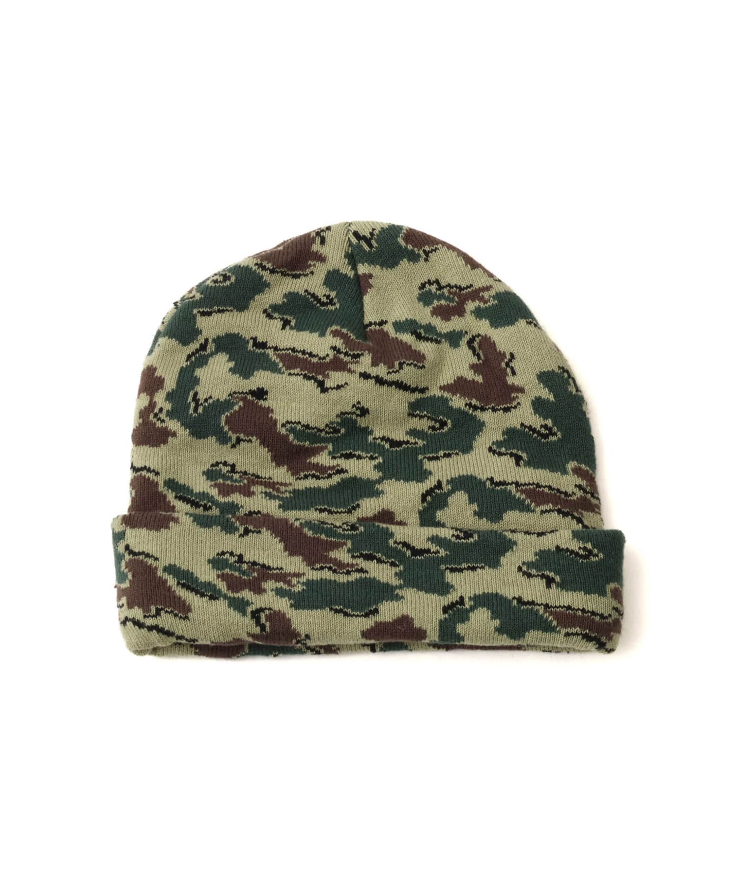 atmos Embroidery Patch Beanie CAMOUFLAGE KHAKIの画像