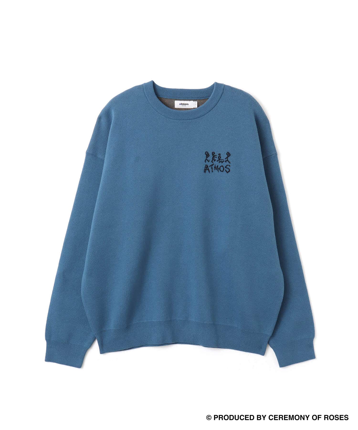 atmos x ATCQ Can I Kick It? Jacquard Knit Sweater NAVY（アトモス x