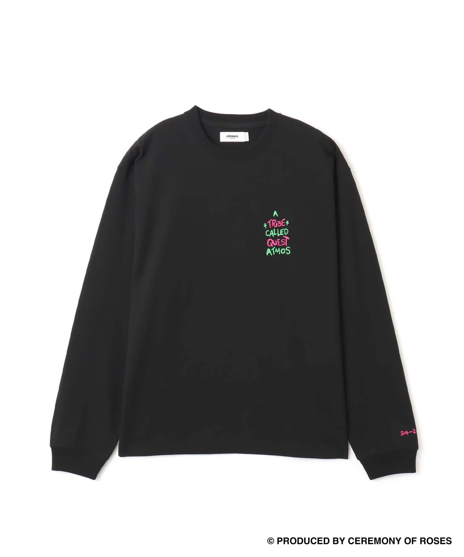 atmos x ATCQ Bonita Applebum  L/S T-shirt BLACKの画像