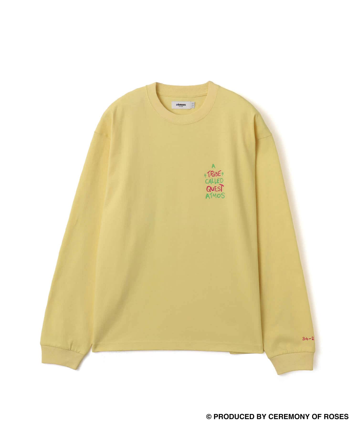 atmos x ATCQ Bonita Applebum  L/S T-shirt YELLOWの画像