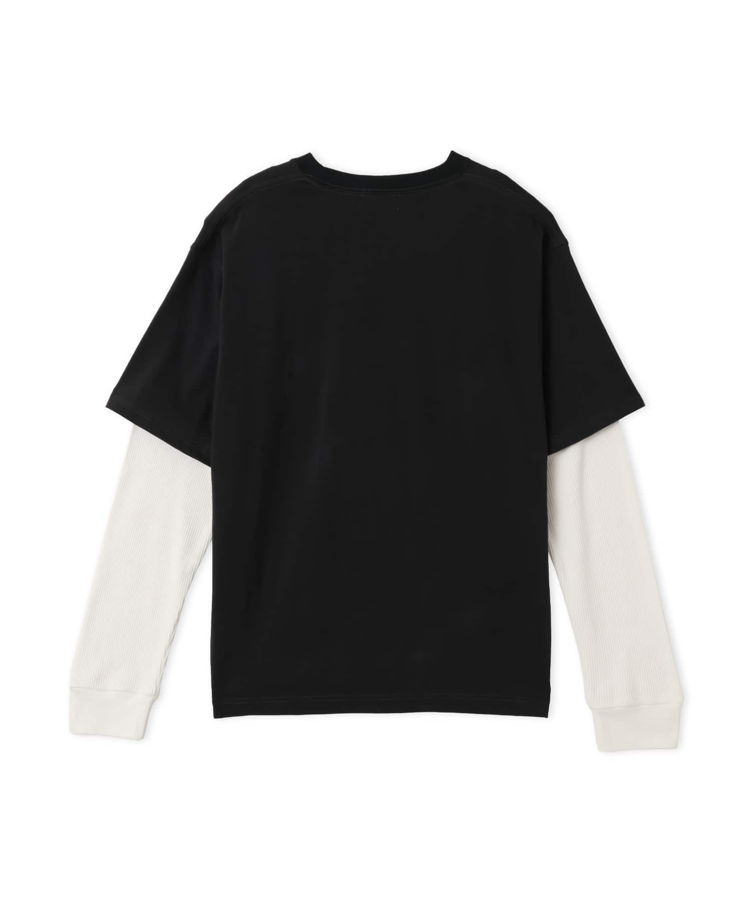atmos Layered Sleeves LS T-shirt BLACKの画像