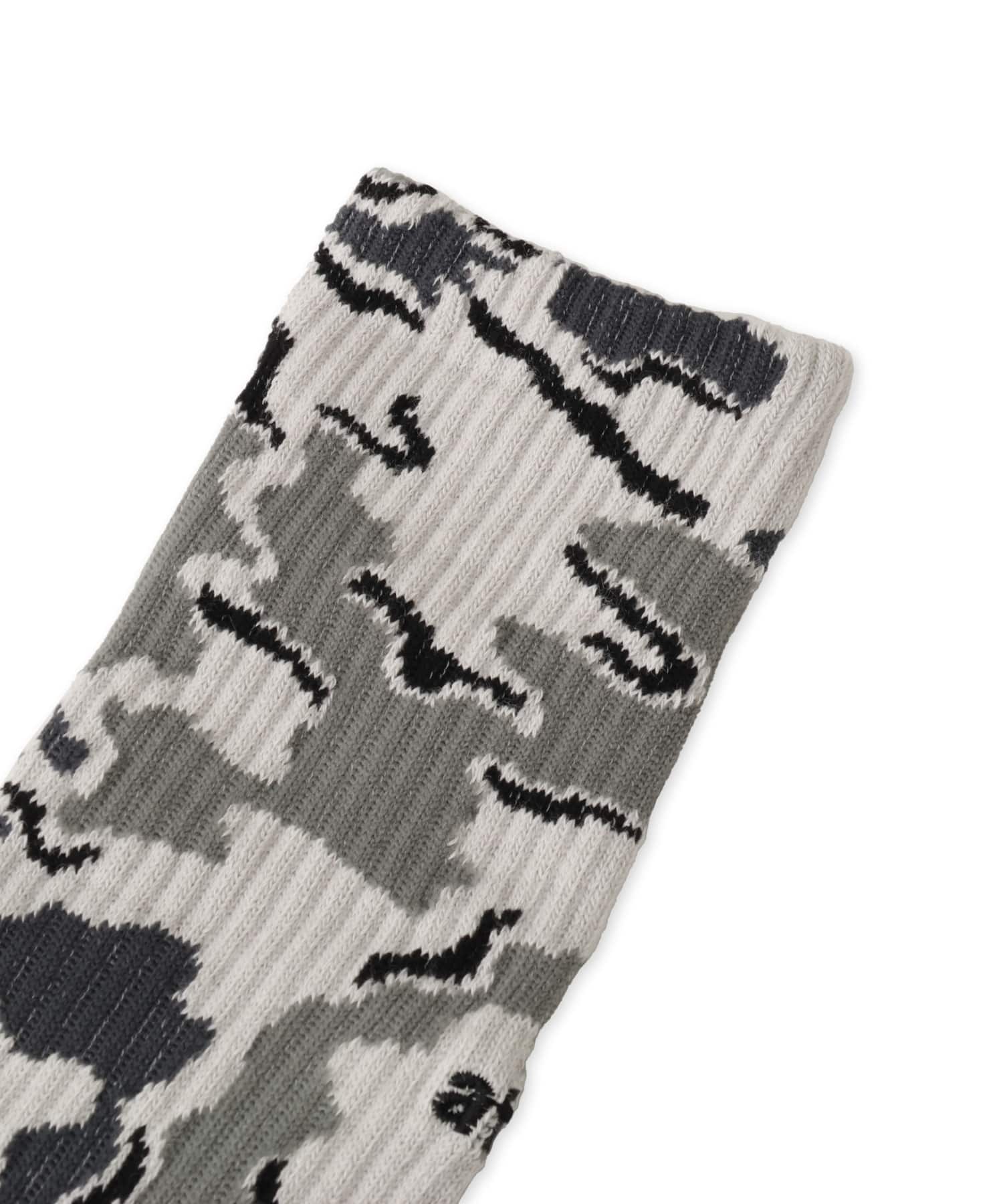 atmos Jacquard Camo Socks CAMOUFLAGE KHAKIの画像