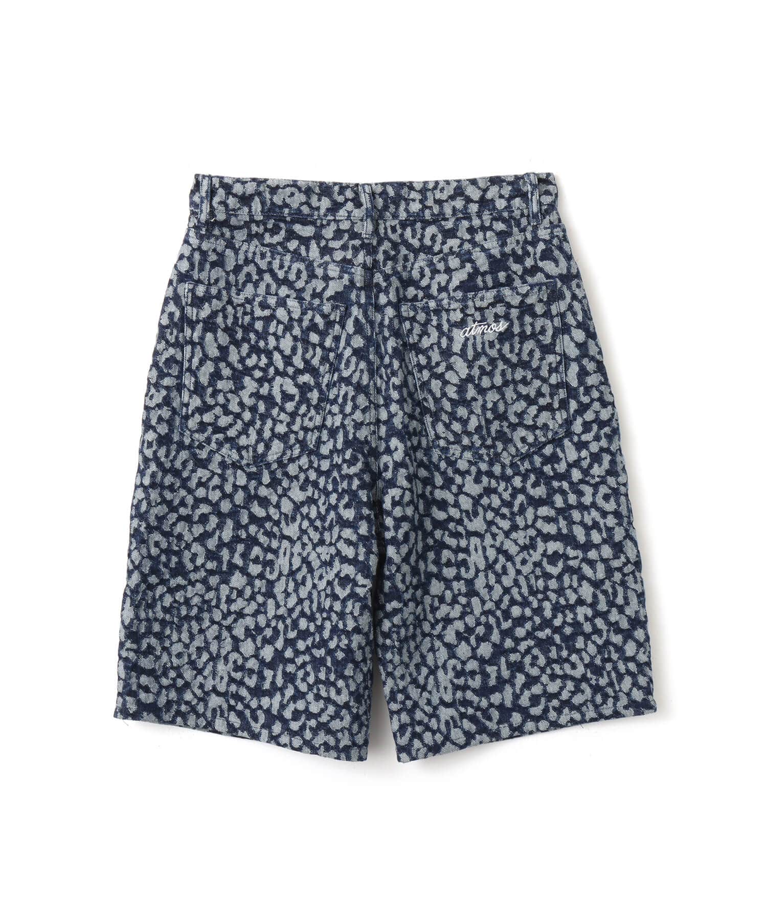 atmos Leopard Pattern Baggy Shorts BLUEの画像