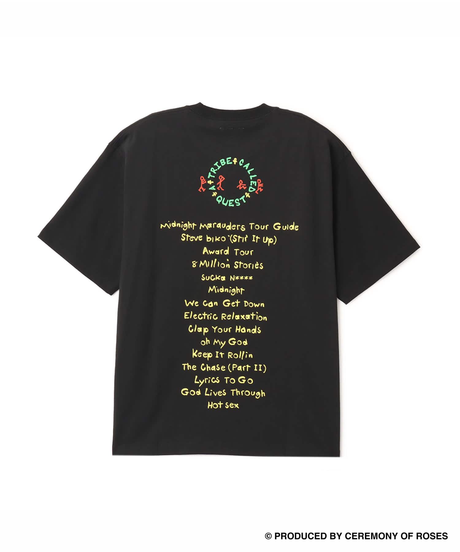 atmos x ATCQ Midnight Marauders T-shirt BLACKの画像