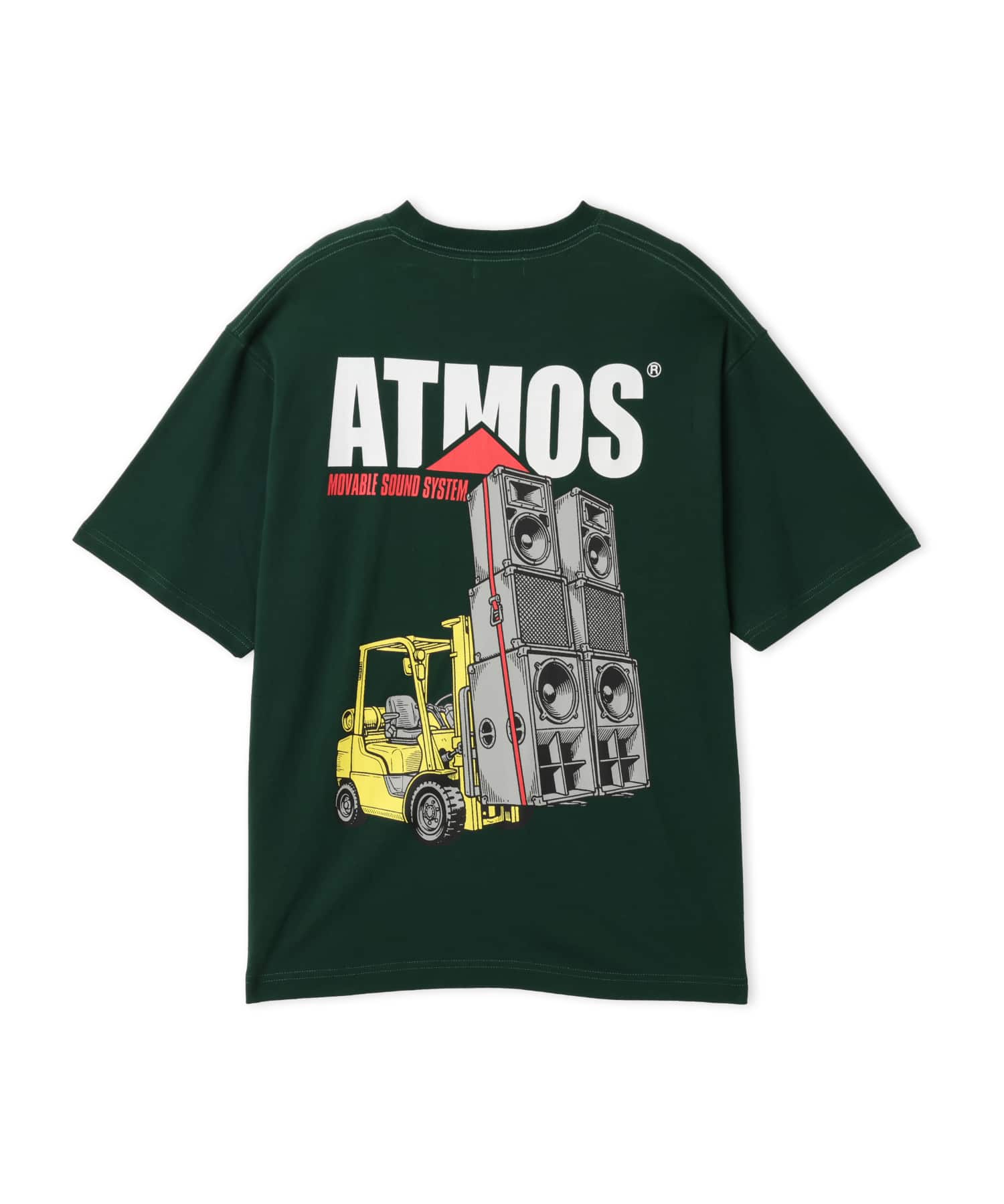atmos ForkLift & Amplifier Print T-shirt KHAKIの画像