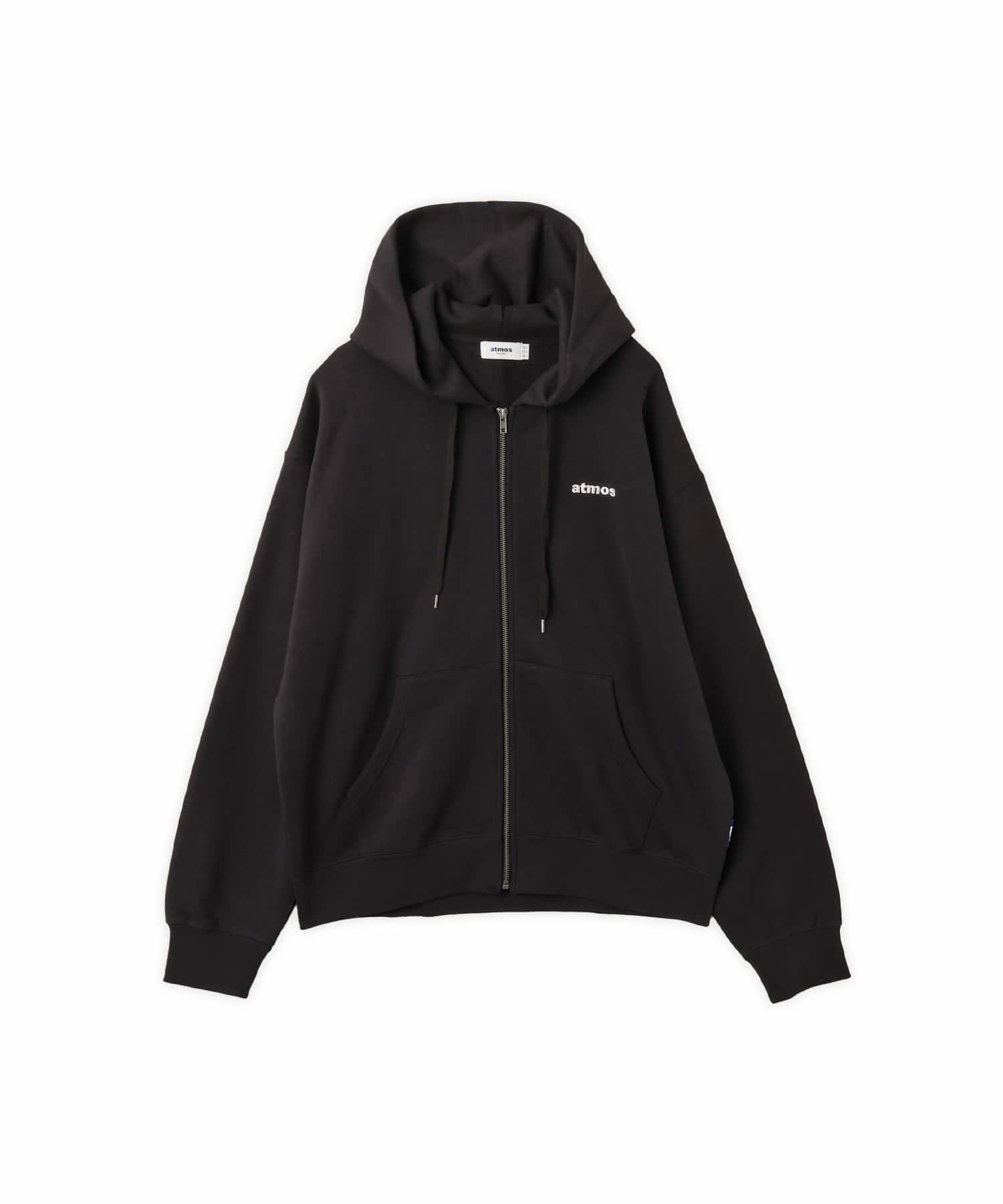 atmos Autumn Motif Zip-up Hooded Sweatshirt BLACKの画像