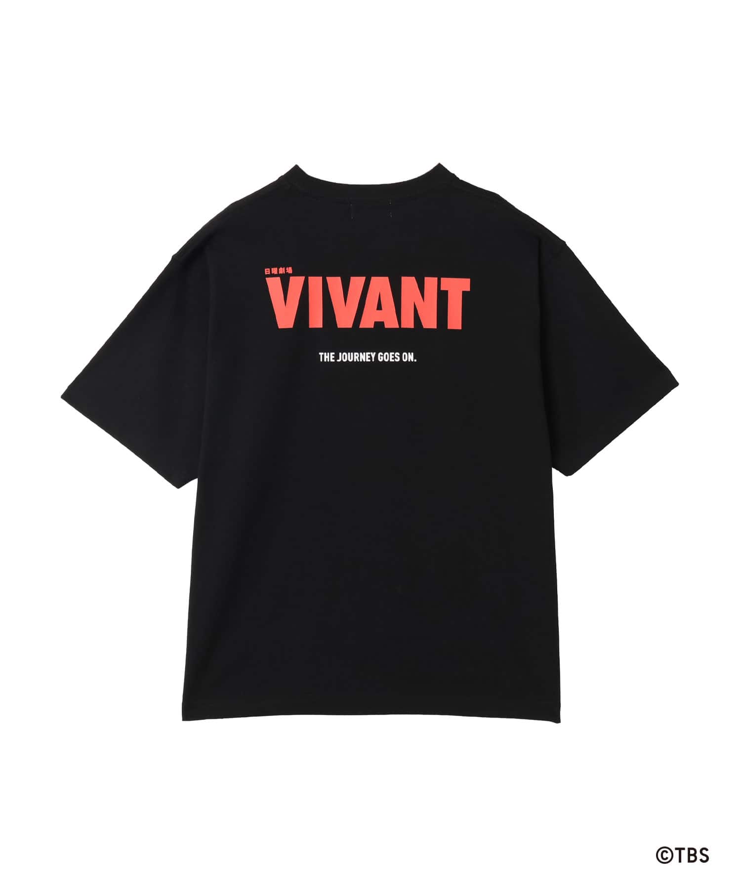 VIVANT x atmos Box Logo T-shirt BLACKの画像