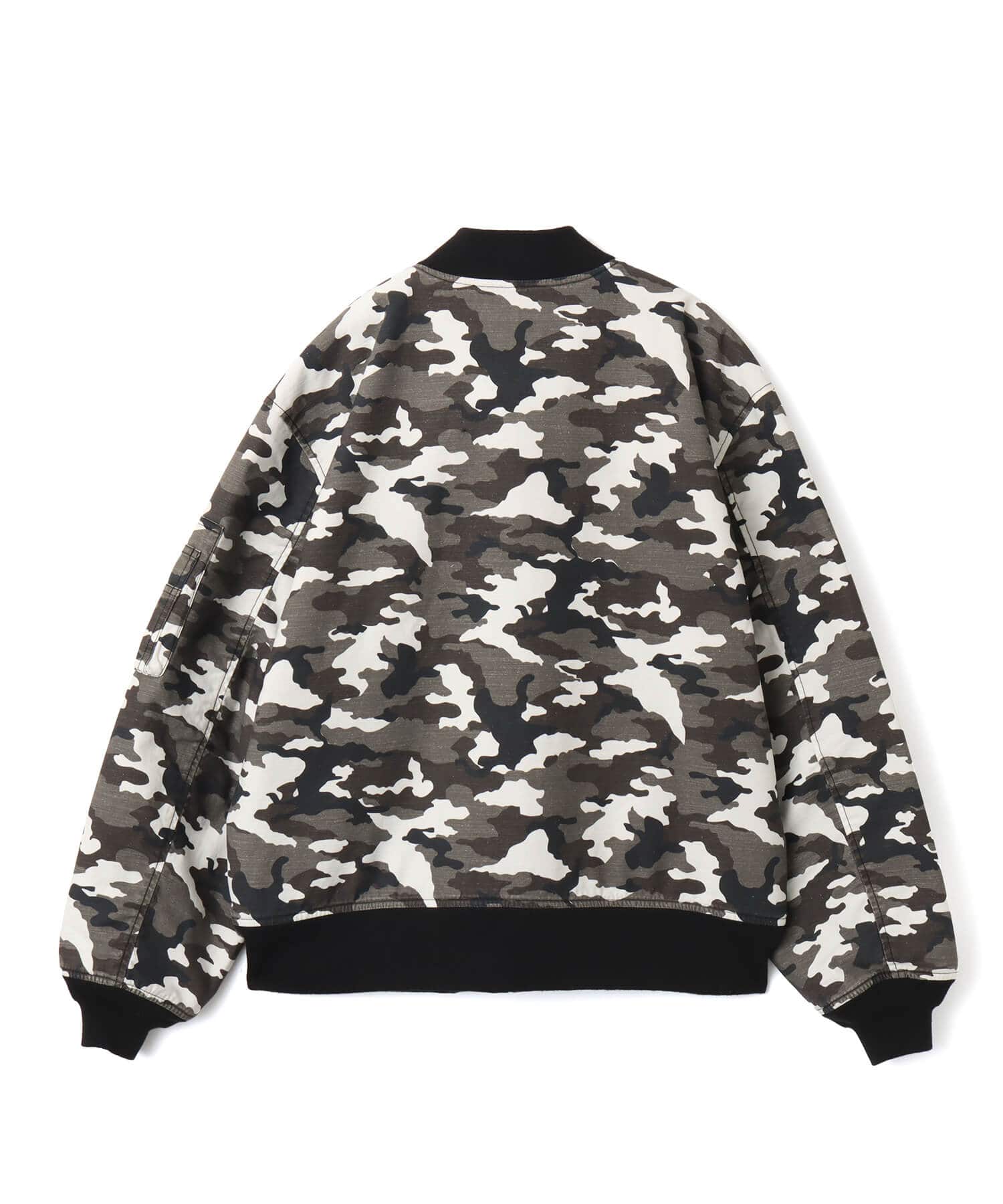 atmos Reversible Flight Jacket BLACK CAMOUFLAGEの画像