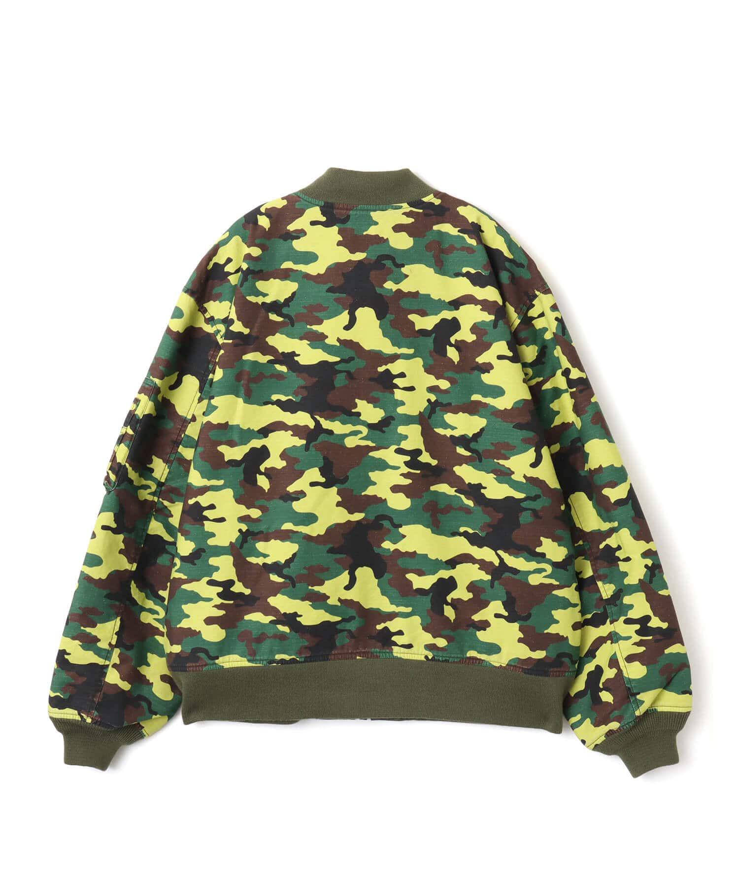 atmos Reversible Flight Jacket YELLOW CAMOUFLAGEの画像