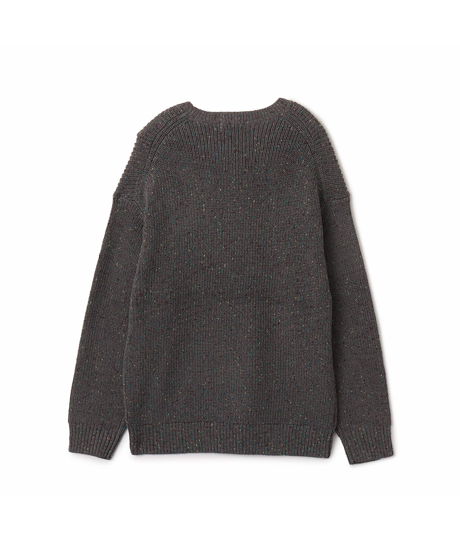 atmos Mixed Napped Yarn Crew Sweater GRAYの画像