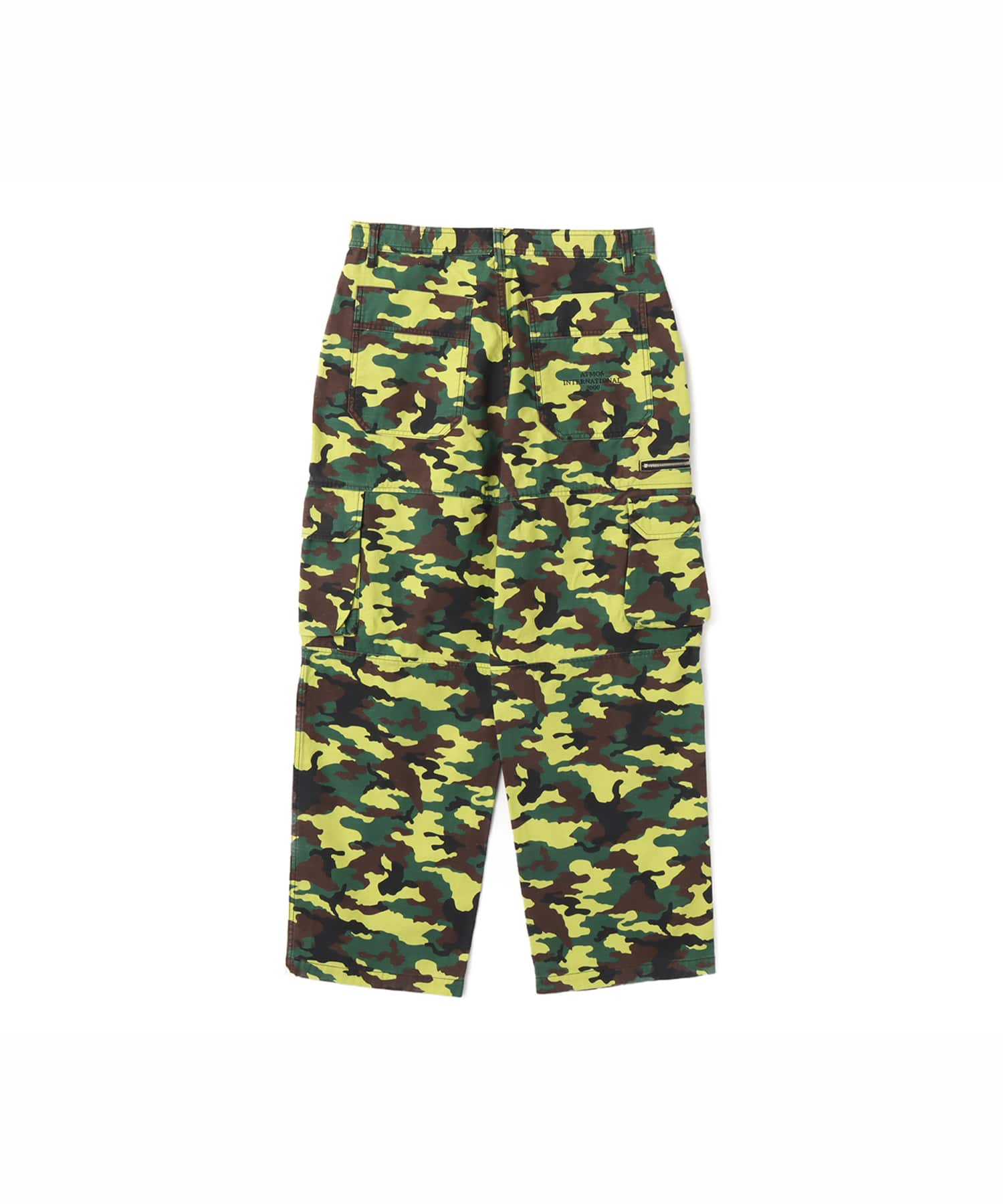 atmos Back Satin Cargo Pants YELLOW CAMOUFLAGEの画像