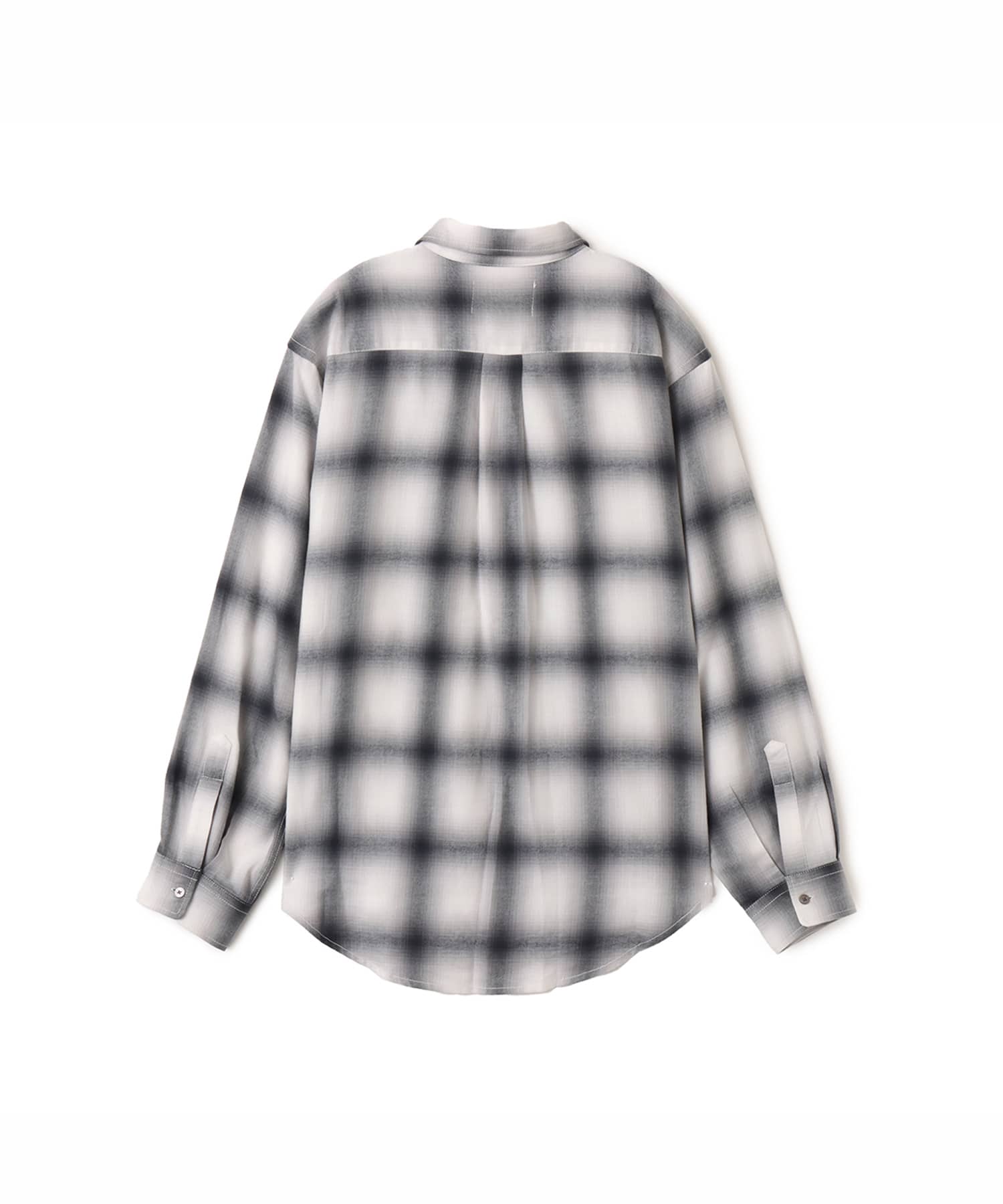 atmos Ombre Check Shirt BLACKの画像