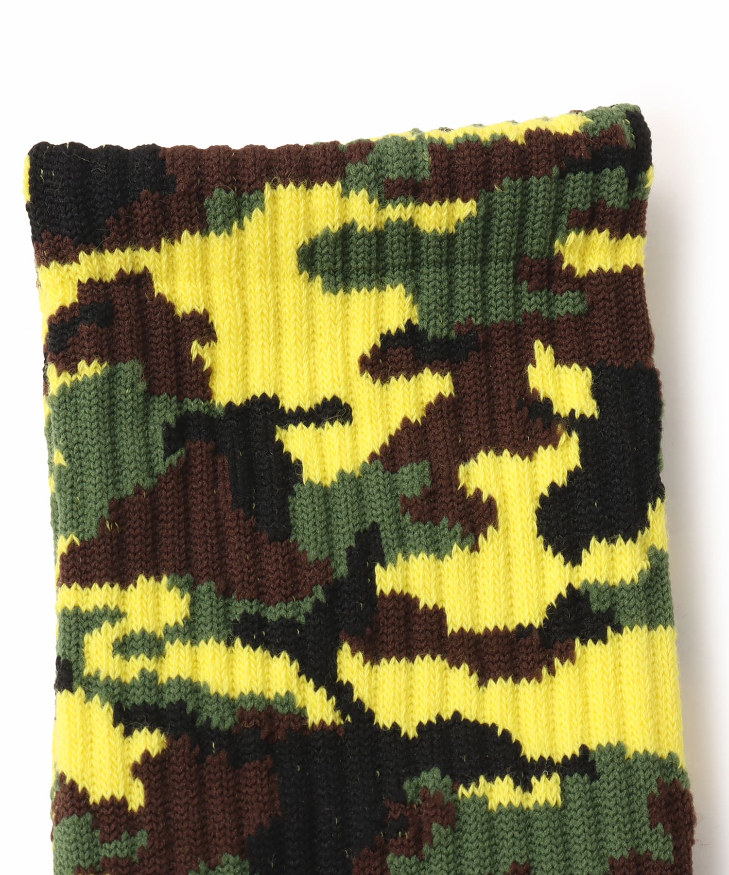 atmos Jacquard Camo Socks YELLOWCAMOUFLAGEの画像