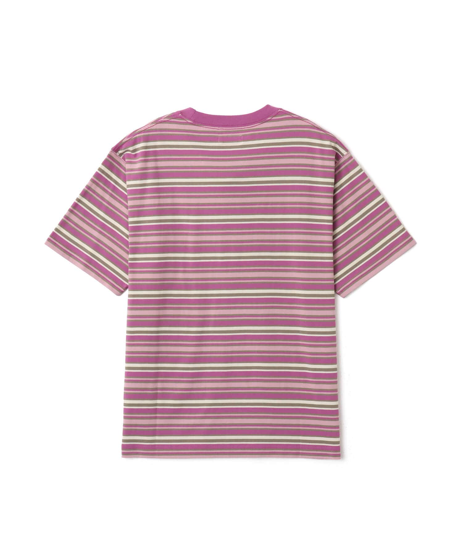 atmos Retro Colorway Border SS T-shirt PINKの画像