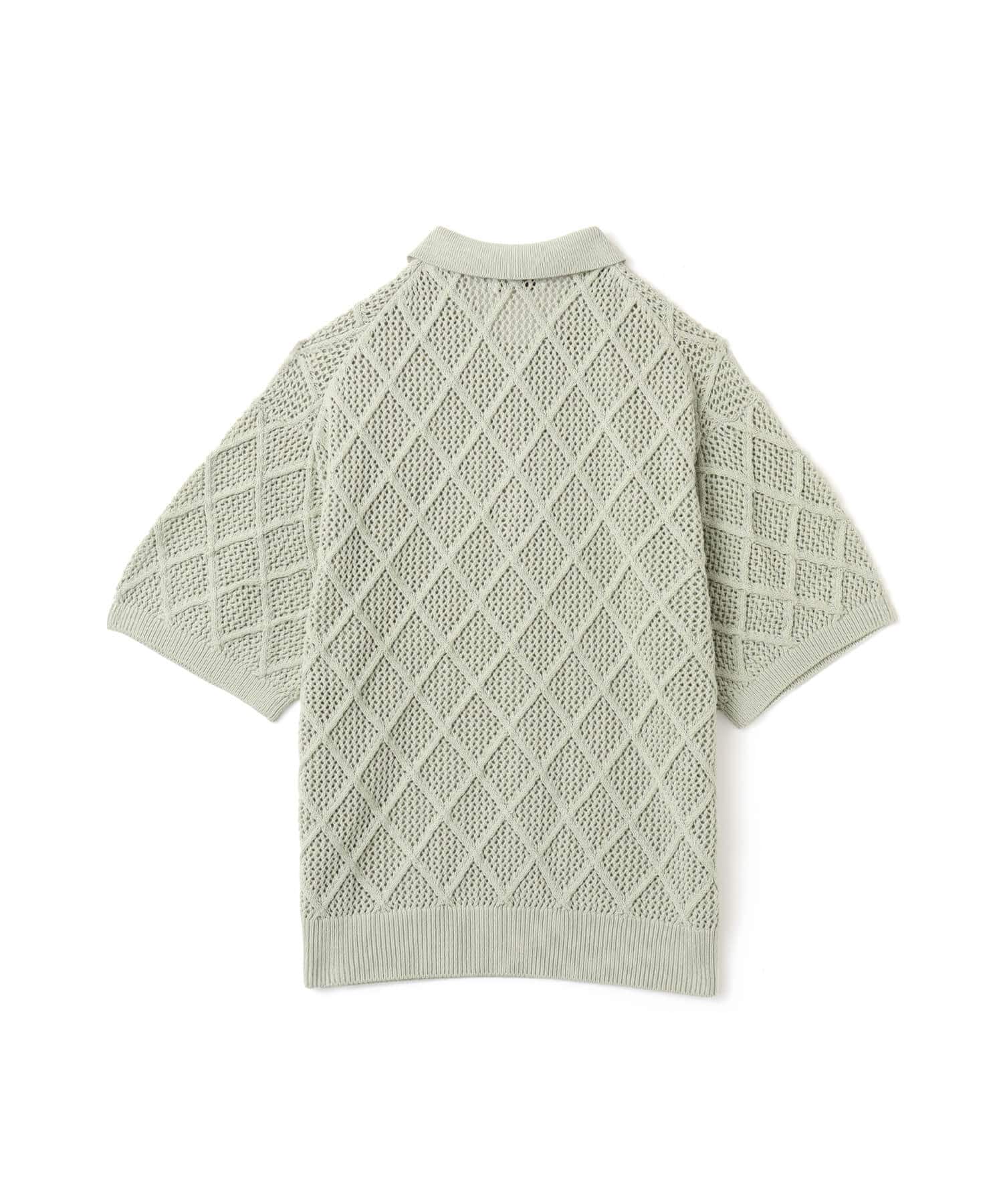 atmos Diamond Mesh Openwork Knit LIGHT GREENの画像