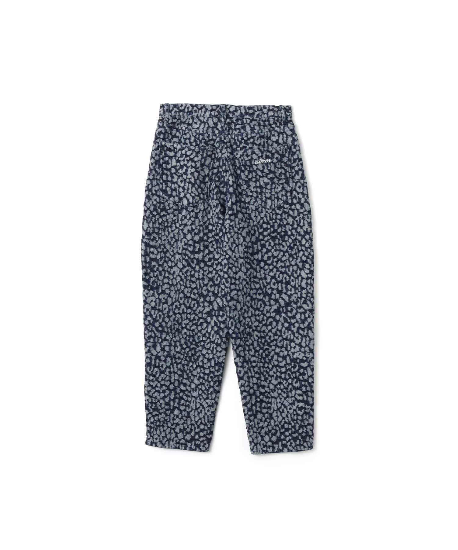 atmos Leopard Pattern Baggy Patns BLUEの画像