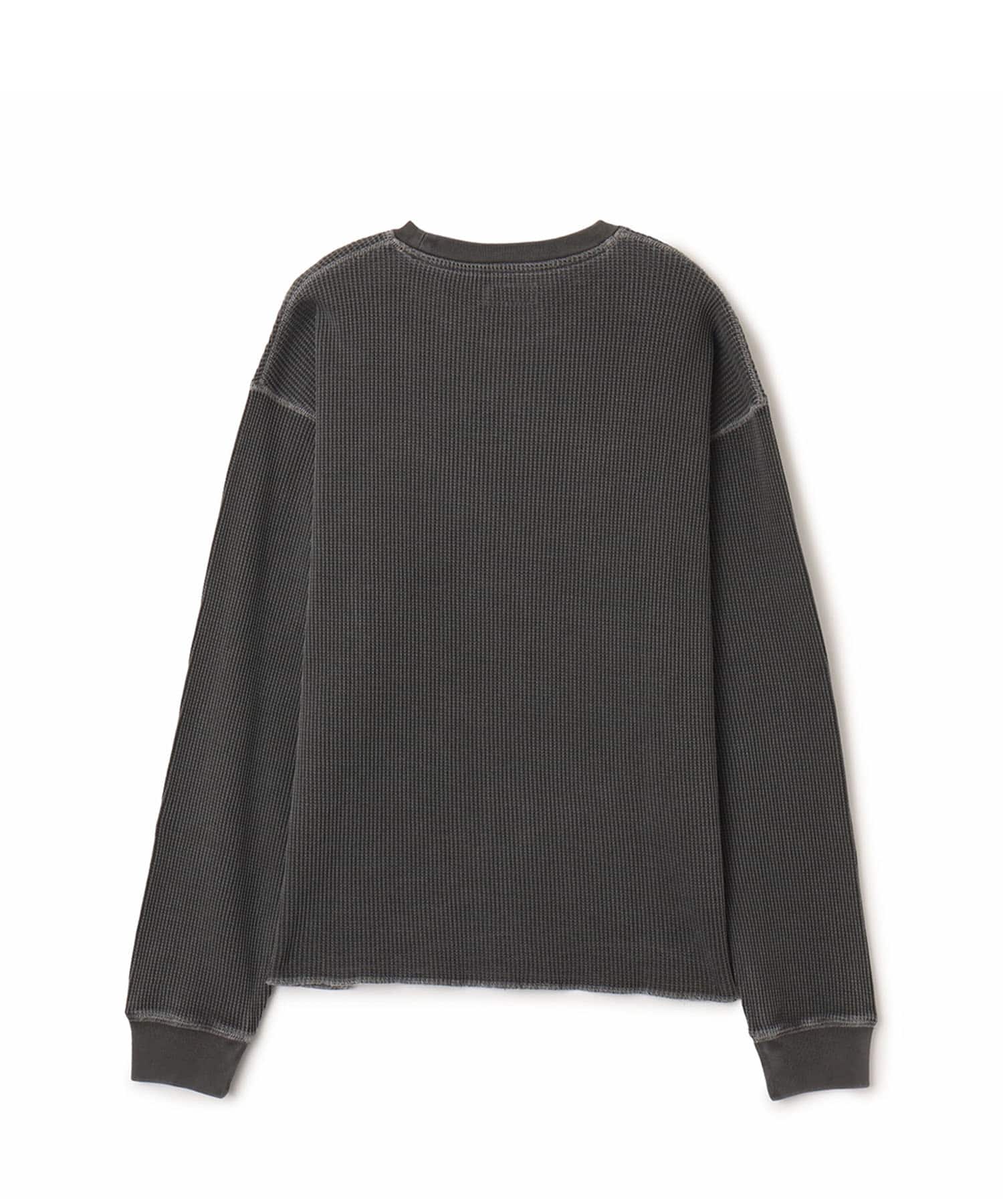 atmos Waffle LS T-shirt LIGHT BLACKの画像