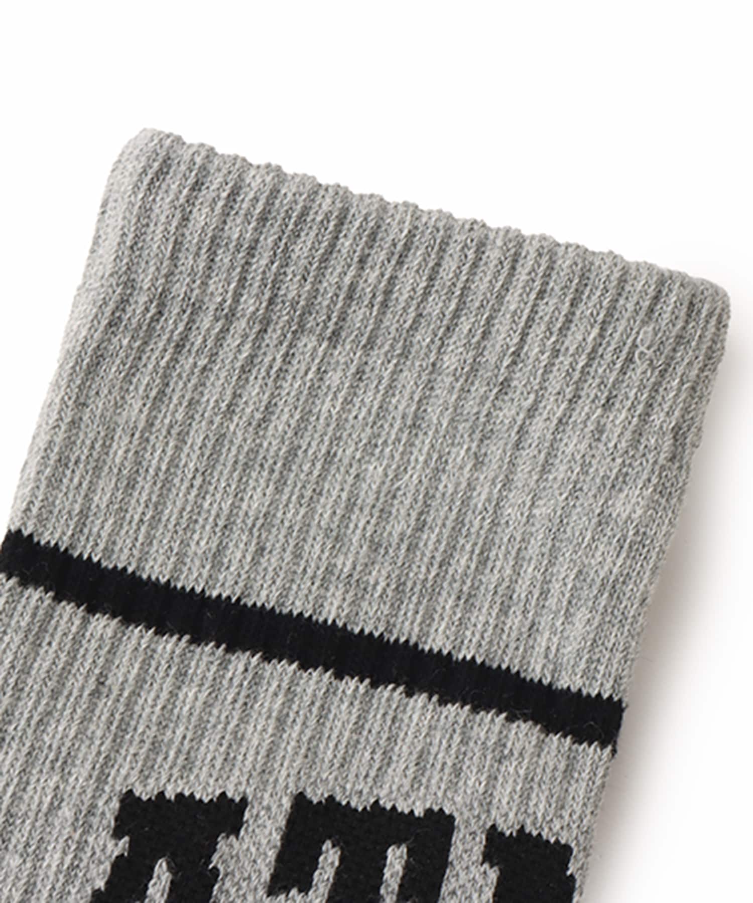atmos College Logo Line Socks GRAYの画像