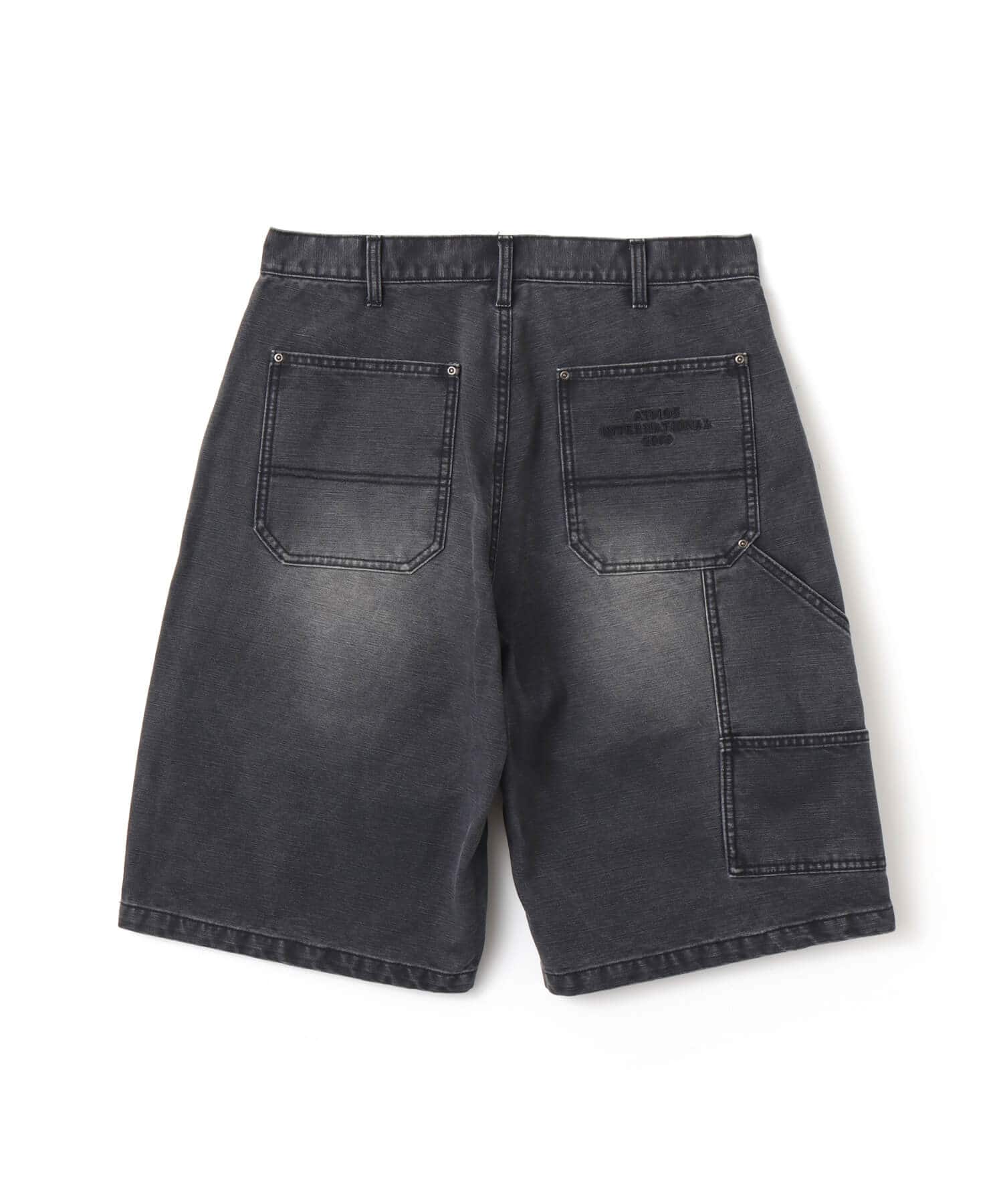 atmos Double-Knee Denim Shorts BLACKの画像