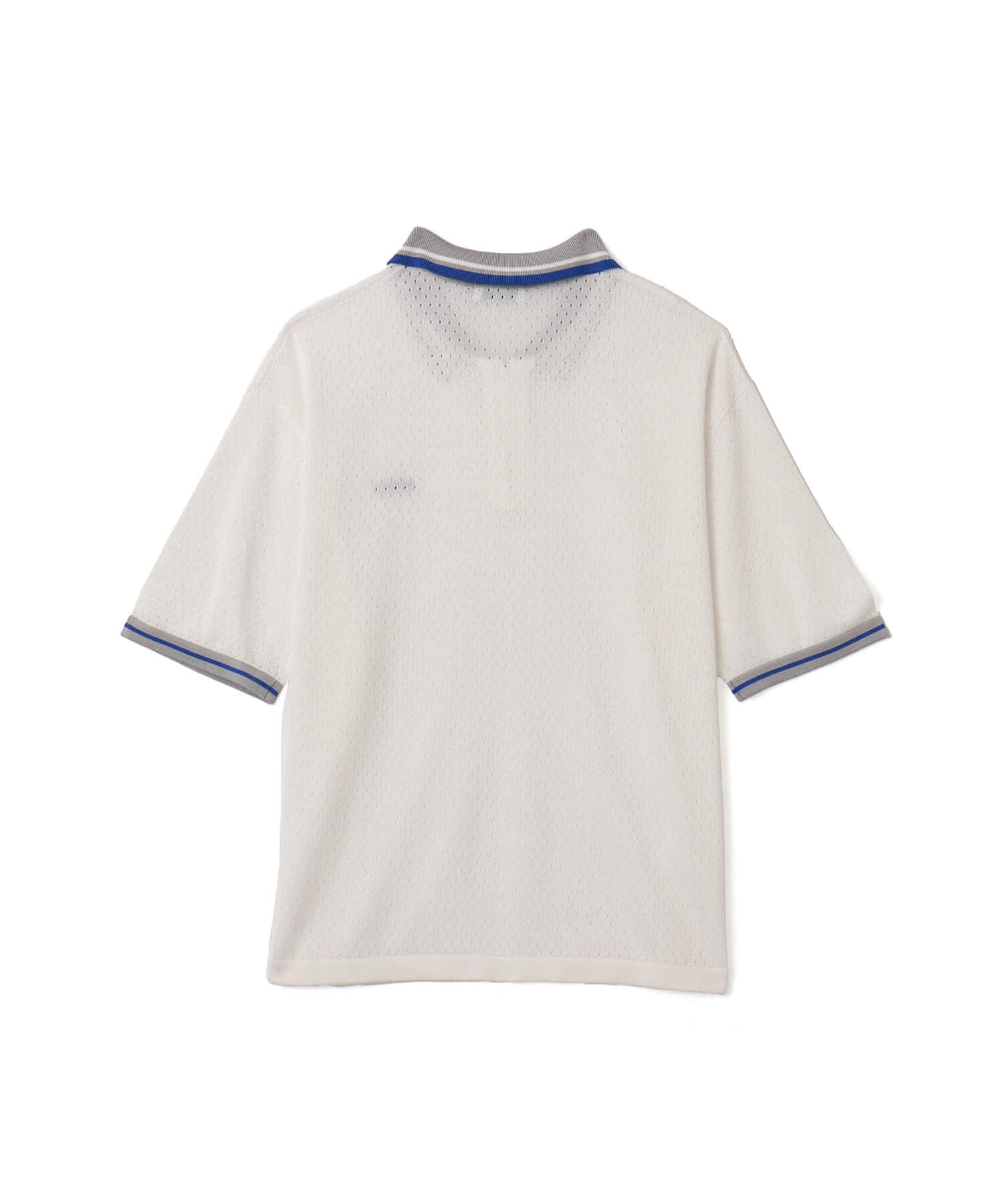 atmos Mesh Polo Shirt WHITEの画像