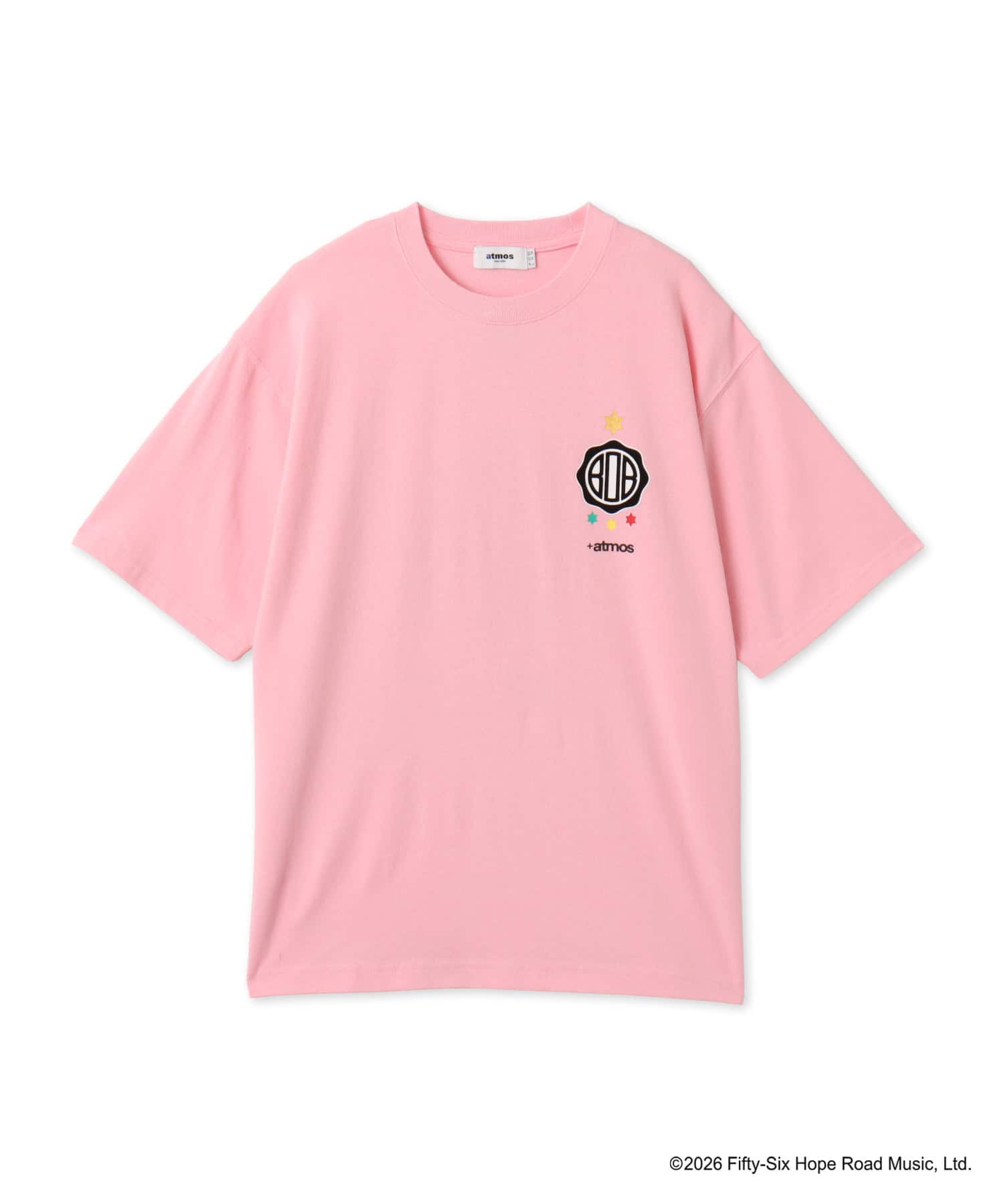 atmos x BOB MARLEY Foot Ball T-shirt PINKの画像