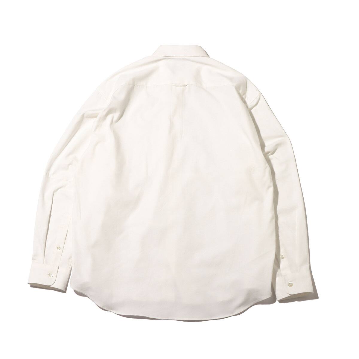 atmos POPLIN PATCHWORK SHIRT WHITE 22FA-I