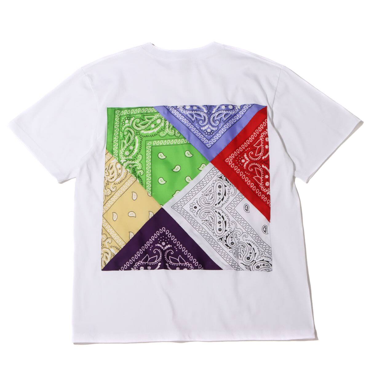 atmos REMAKE BANDANA TEE A WHITE 21SP-I