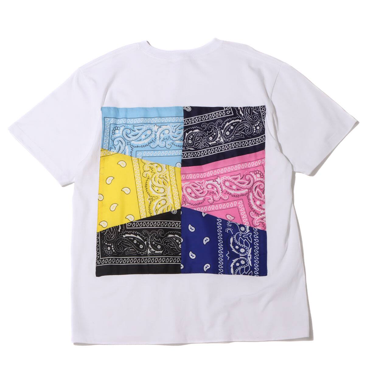 atmos REMAKE BANDANA TEE B WHITE 21SP-I