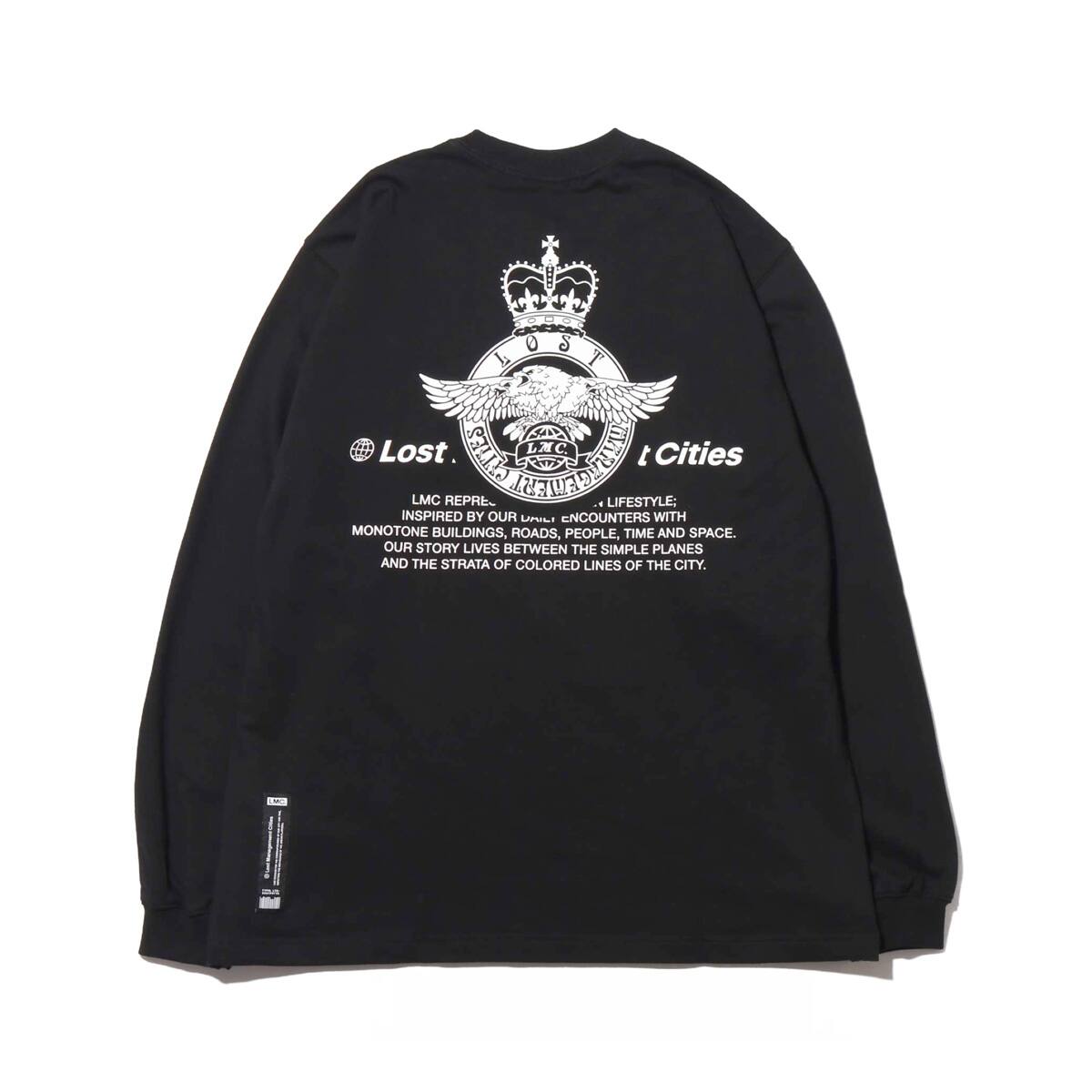 LMC ROYAL LSV SWEAT TEE  BLACK 18FW-Iの画像