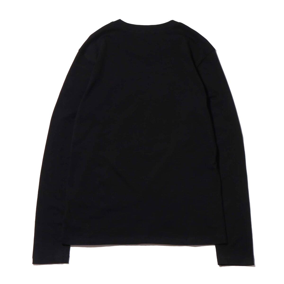 GUESS MEN'S L/SLV TEE SHIRT  ブラックの画像